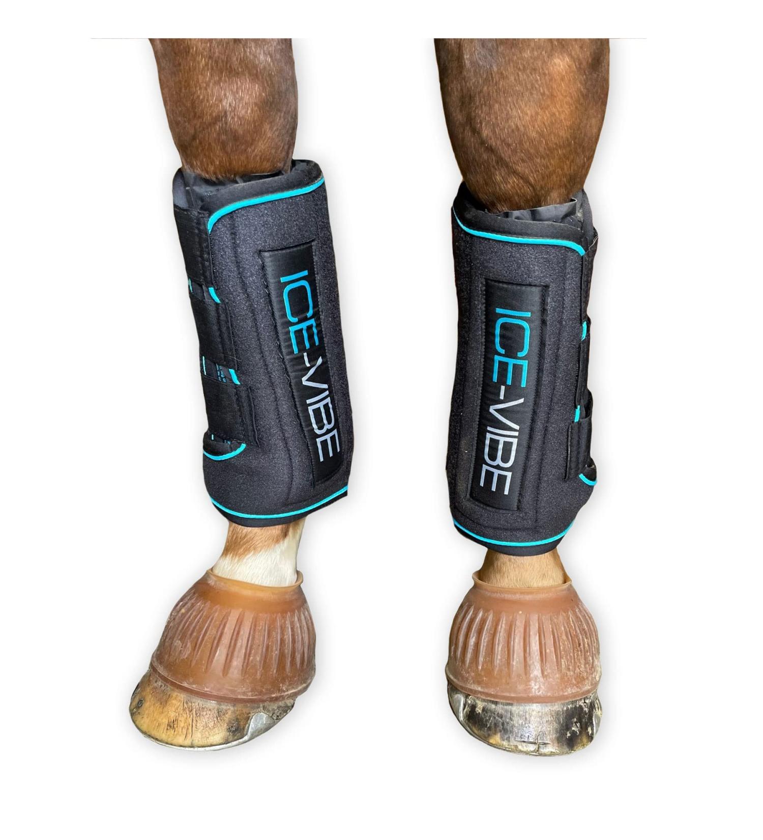 Buy Horseware Ice-Vibe Boots - Full Black Aqua | International Shipping Available - Buy Online on GoSupps.com