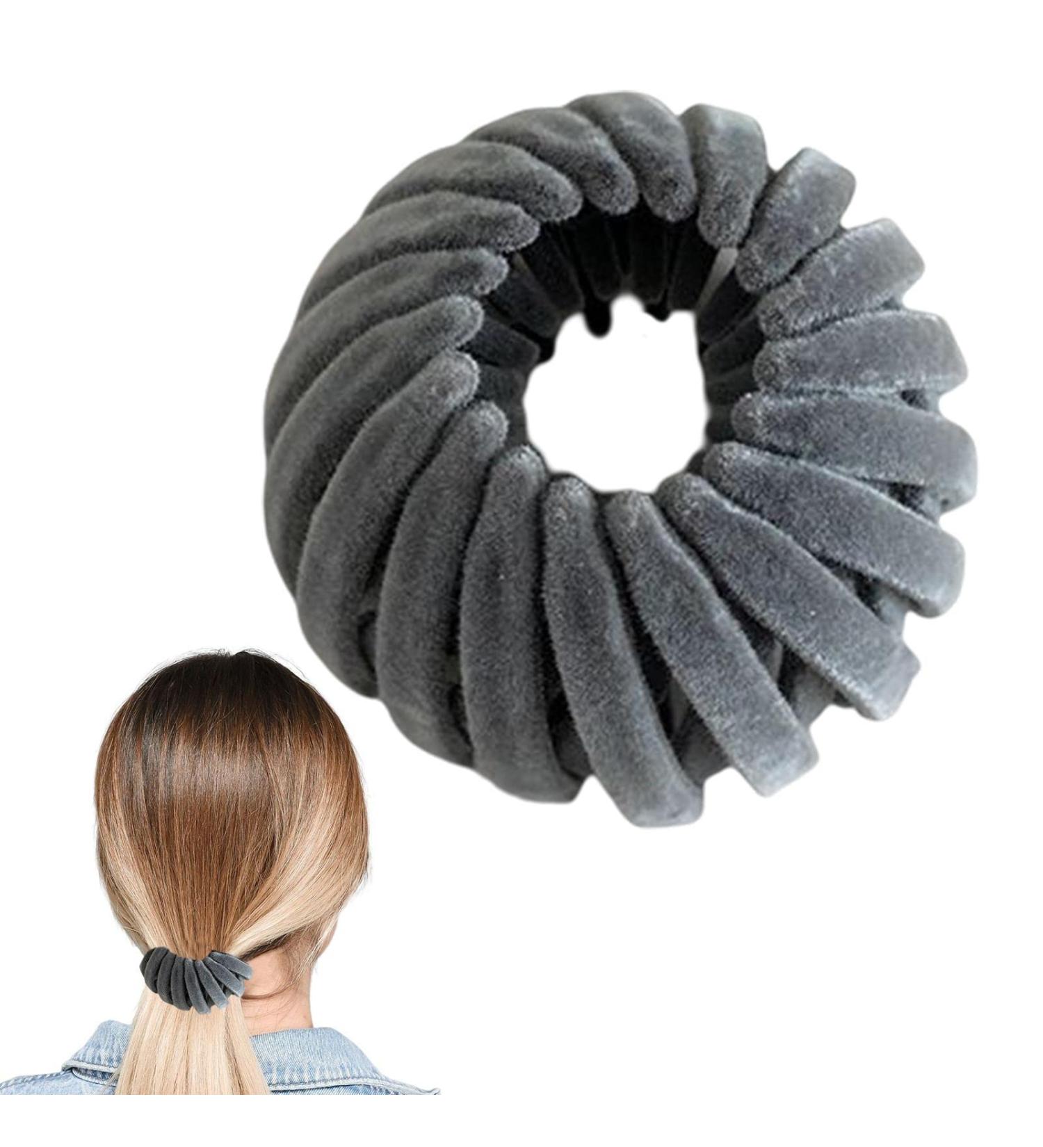 Nest Hair Clips - Birds Nest Hair Clip | Expandable Ponytail Holder Hair Claw Clamps | Velvet Expandable Bun | Fixed Hair Claw | Vintage Retractable Ponytail Holder Hairpin Buckles For Makeup Gray - Buy Online on GoSupps.com