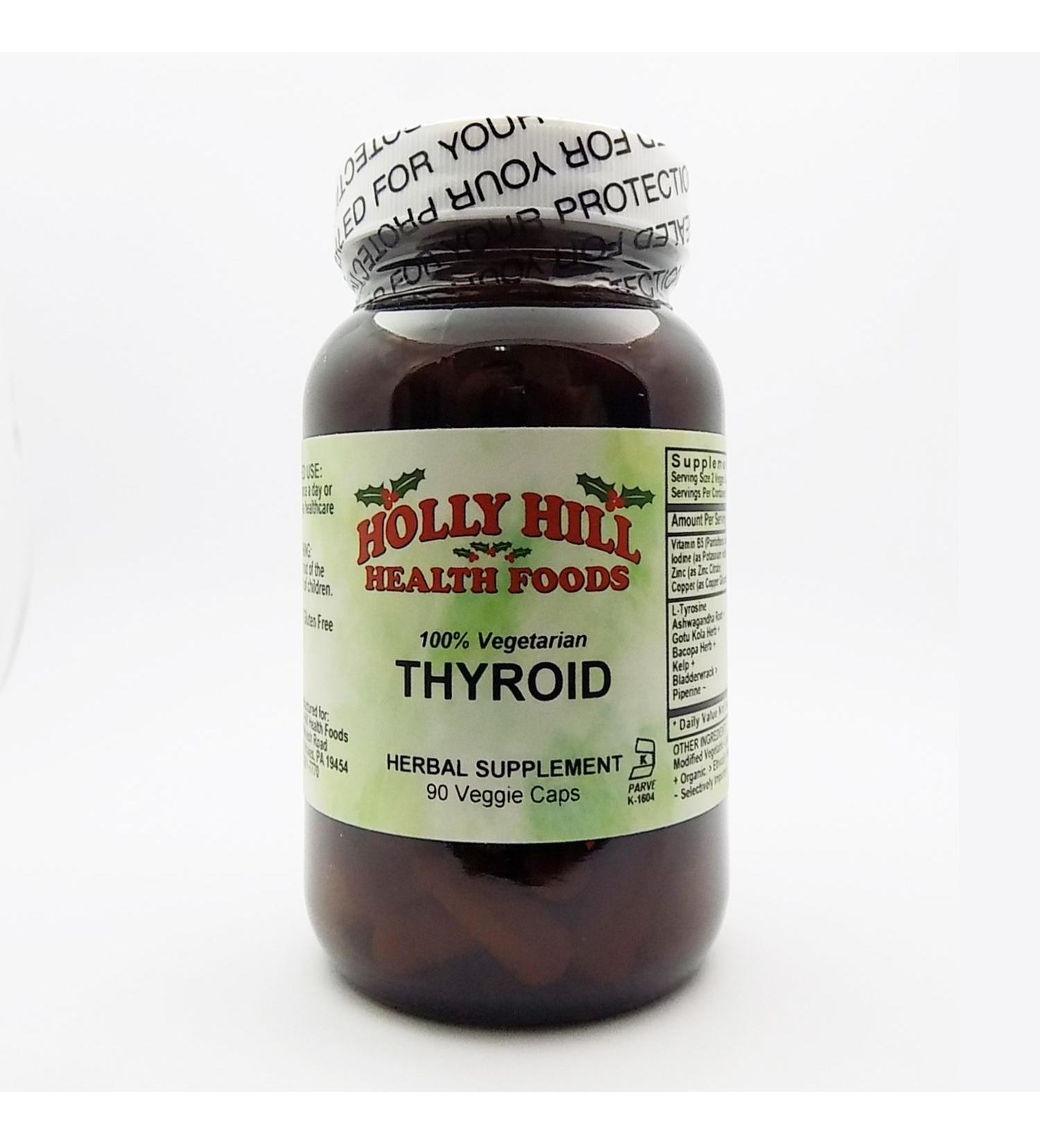 Holly Hill Health Foods Thyroid 90 Vegetarian Capsules