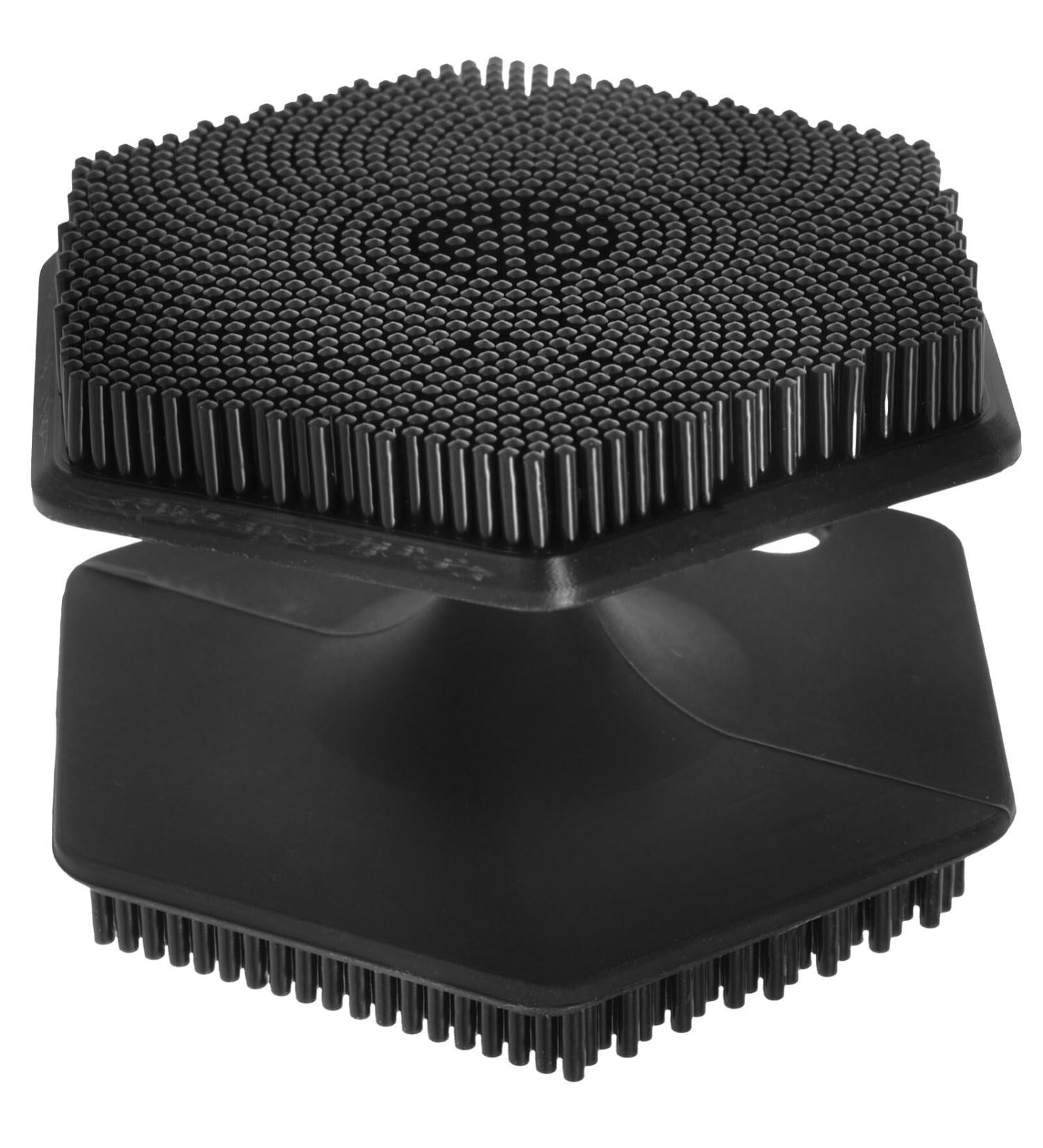FOMIYES Silicone Face Scrubber Gentle Face Exfoliator Double Sided Facial Brush for Body Cleansing Toddler Hair Brush Newborn Shower Bathing Tool Black - Buy Online on GoSupps.com