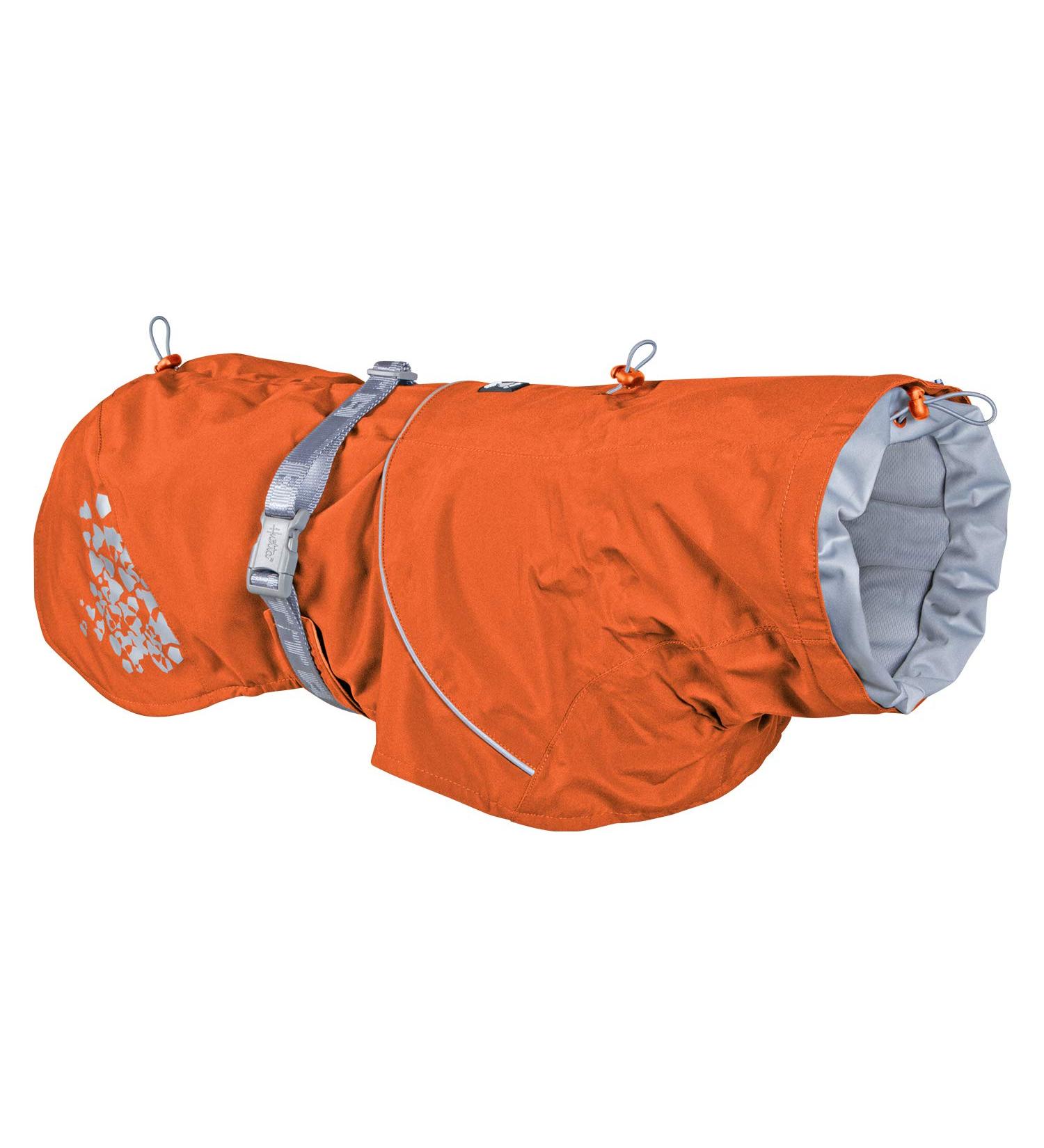 Hurtta Monsoon Dog Raincoat | Waterproof Rain Jacket for Dogs | Reflective Orange 65 cm (26 in) - Sea Buckthorn | International Shipping Available - Buy Online on GoSupps.com