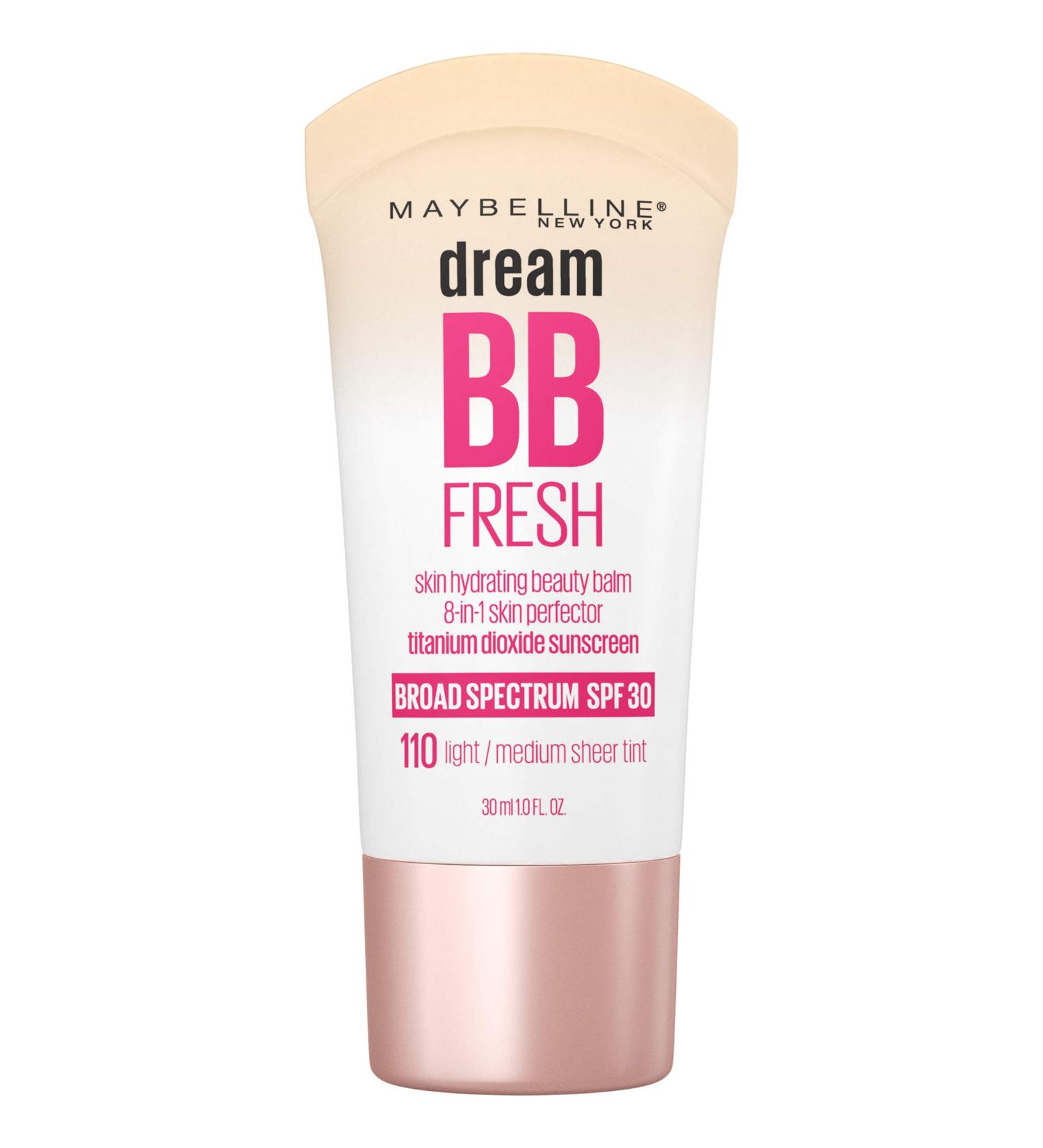 Maybelline Dream Fresh BB 8-in-1 Beauty Balm Skin Perfector SPF 30 Light/Medium 1 oz (Pack of 2) - 2-Pack, 1 Fl Oz Each - Buy Online on GoSupps.com