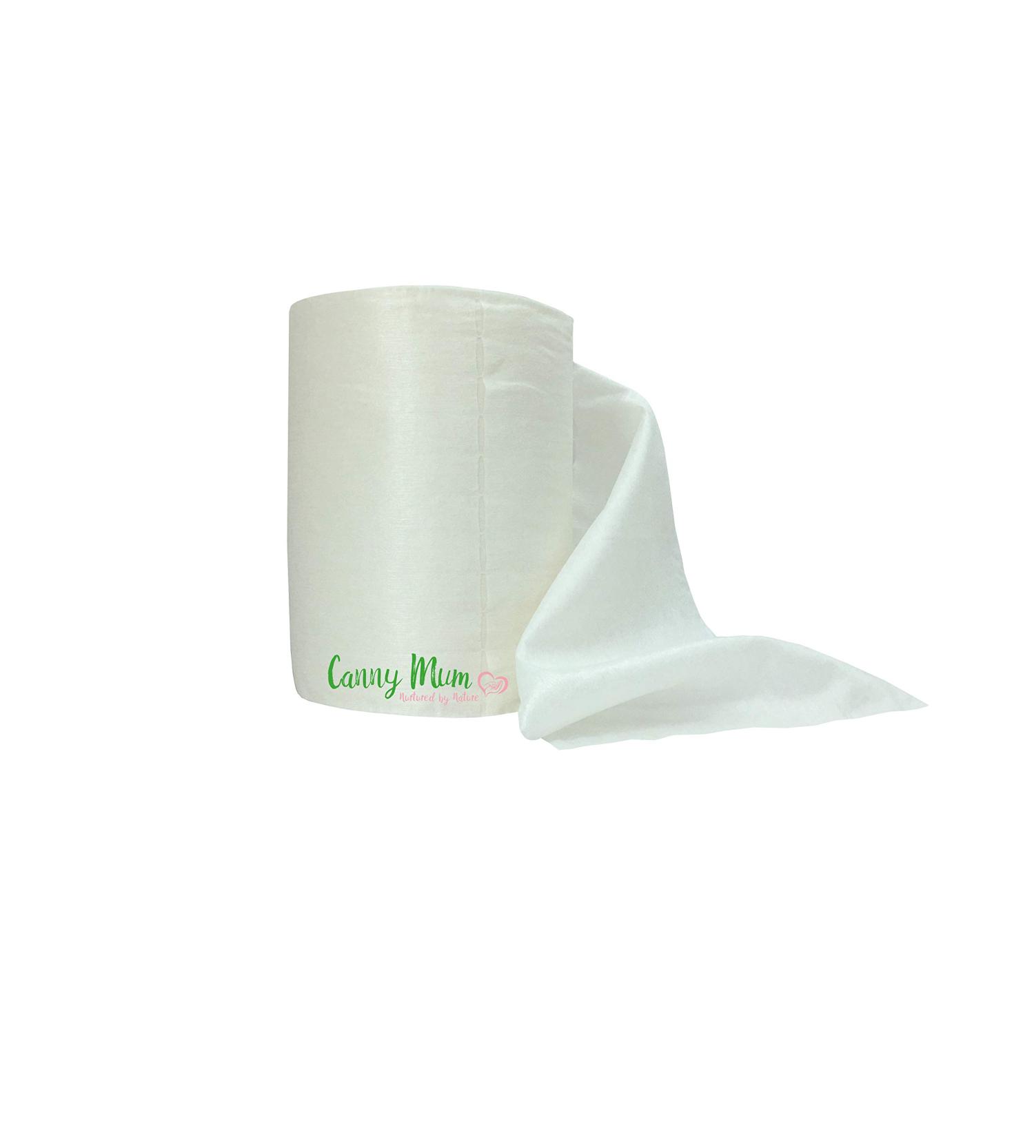 CannyMum Bamboo Nappy Liners & Dry Wipes - 200 Large Sheets, Chemical-Free, Biodegradable & Compostable - 200 Count Pack - Buy Online on GoSupps.com