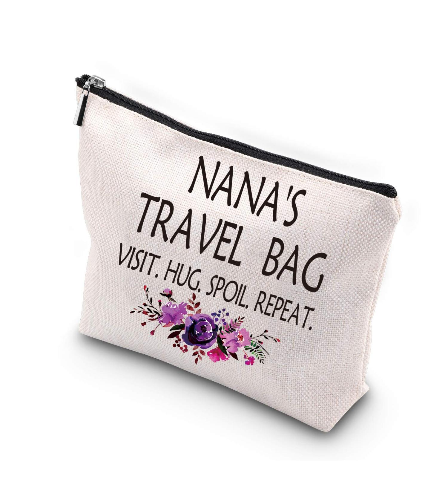 Nana Gift for Grandma | Birthday & Mother's Day Cosmetic Bag | Travel Toiletry Organizer - Buy Online on GoSupps.com