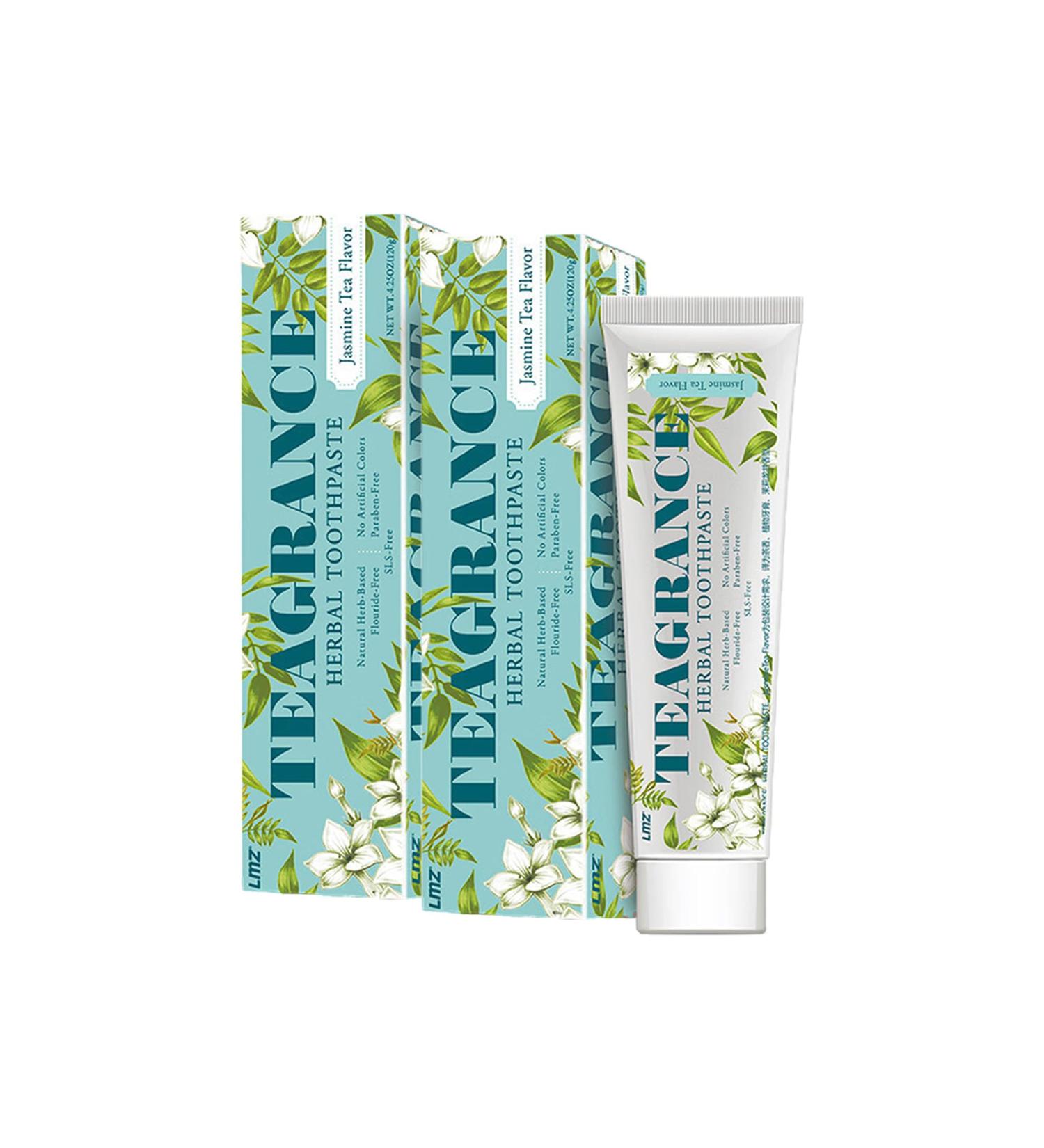 Double Sided Needle Teeth Whitening Toothpaste Jasmine Longjing Green Tea Fragrance Toothpaste Cleaning Oral Refreshing Breath Sensitive Teeth Repairing&Protecting Teeth (6.0 oz Toothpaste * 2 pieces) - Buy Online on GoSupps.com