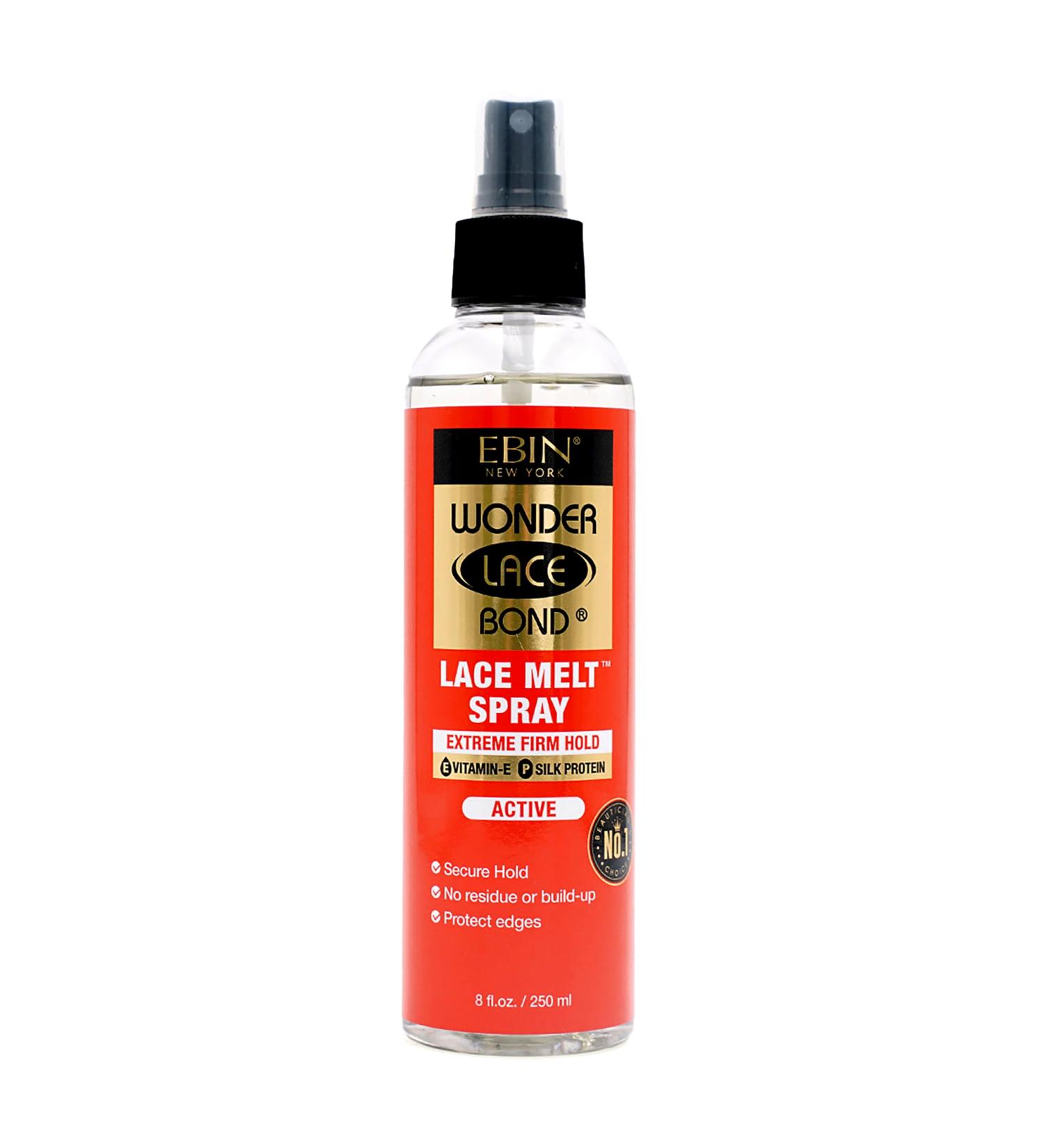 Lace Melt Spray - Active 8 fl.oz./250ml | Flawless Natural and Seamleass Finish No Reside Long Lasting Formula with Protecting Edges Perfect for Wigs 8 fl.oz./250ml Active - Buy Online on GoSupps.com