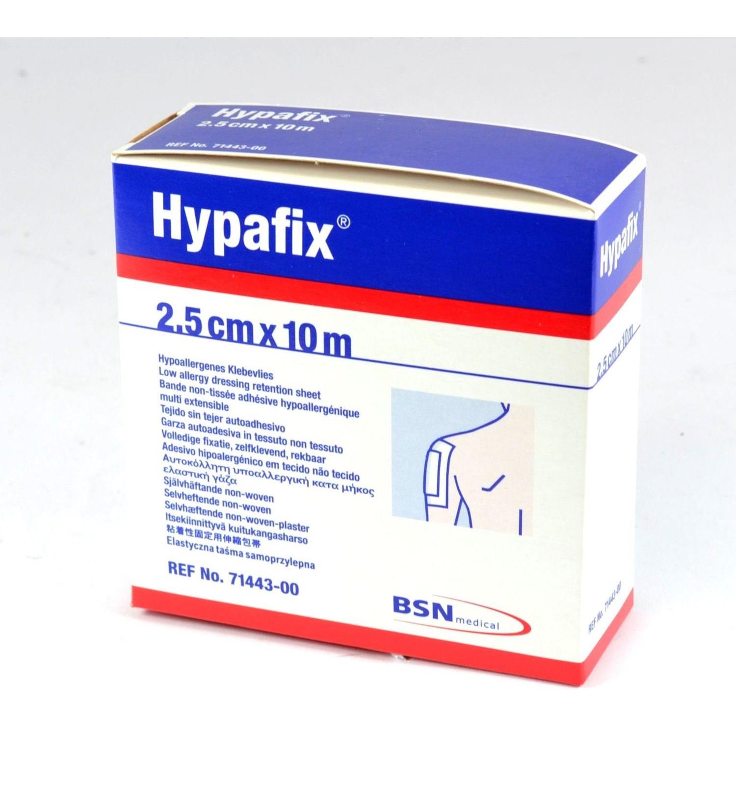 Hypafix Dressing Tape 10m | Contorts to Shape | Strong Adhesive | Breathable | 2.5cm x 10m | 4 Rolls 2.5cm x 10m ( 4 Rolls ) White