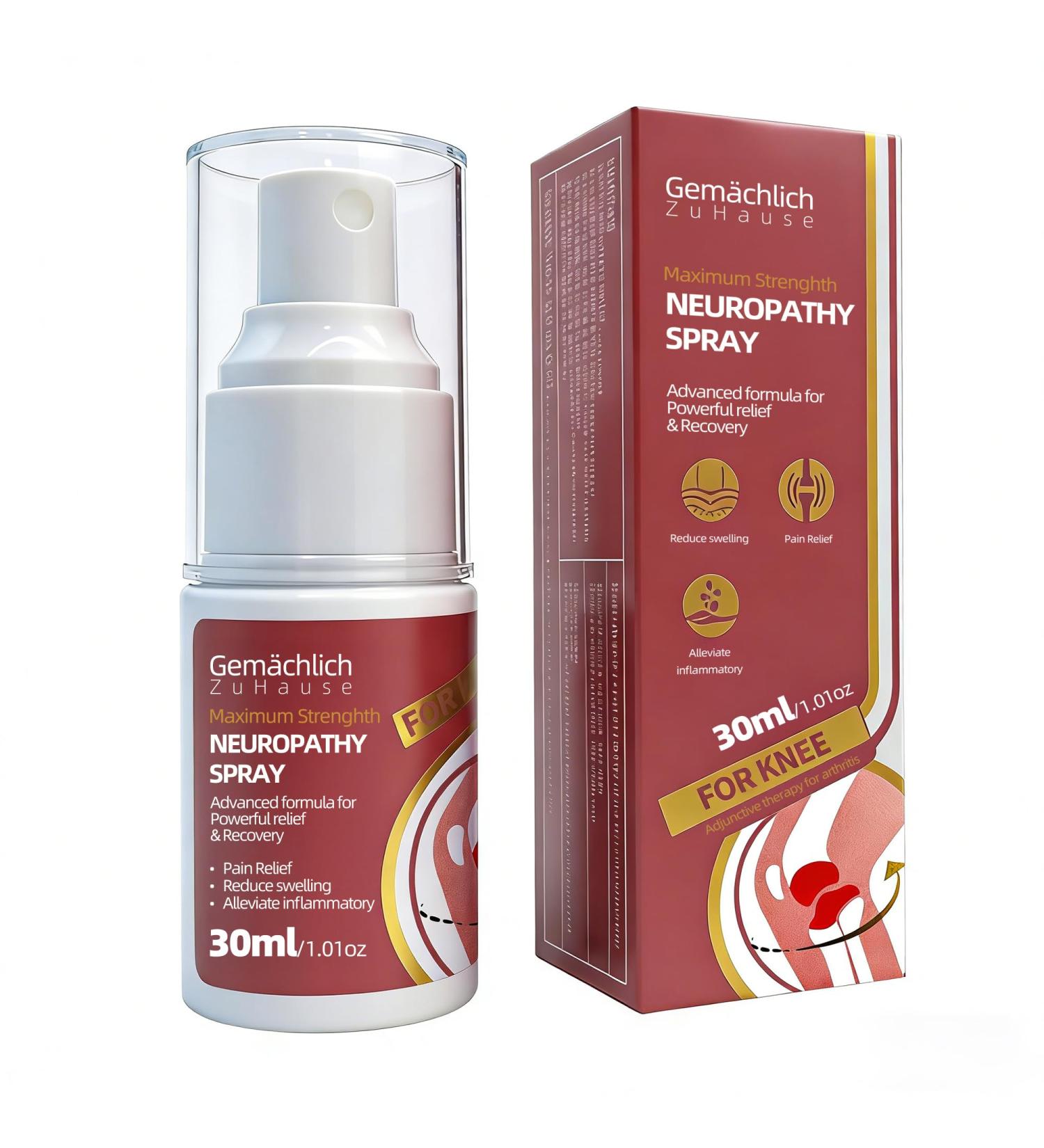 NDC Listed Knee Pain Relief Arnica Spray - Maximum Strength Arnica for Bone on Bone Sensation - Deep Warming Mist for Meniscus Stiffness Swelling and Bruises - Quick Dry for Runners 30 mL - Buy Online on GoSupps.com