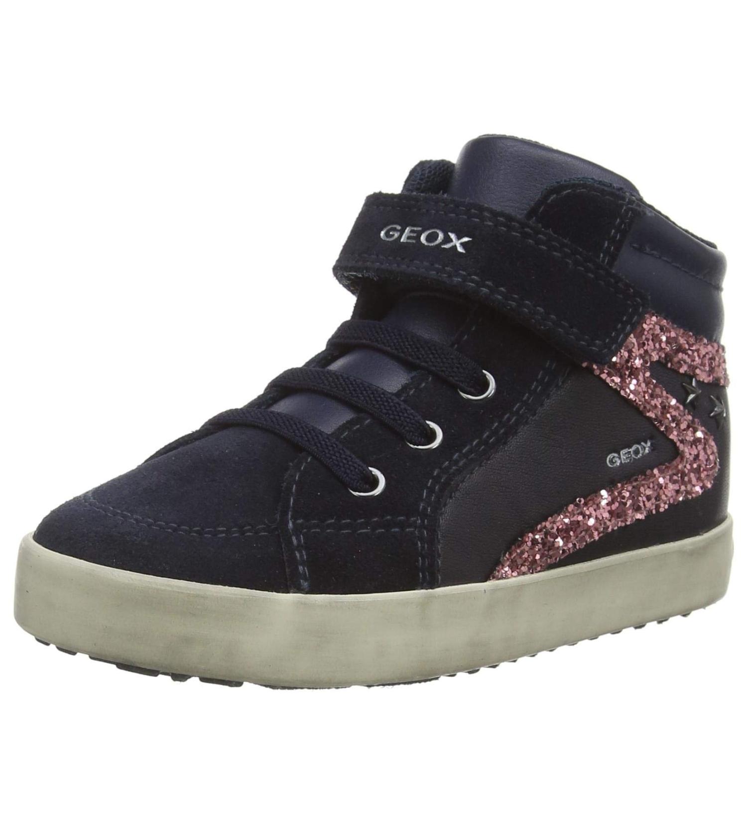 Geox Women's B Kilwi Girl F Sneaker 7.5 UK - Dark Navy Blue - Buy Online on GoSupps.com