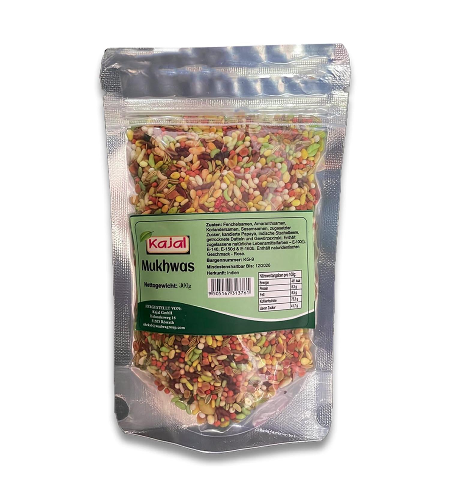 Kajal Pan Mukhwas - Sugar Coated Mixed Seeds for Enjoyable Moments (300g) | Buy Internationally Online - Buy Online on GoSupps.com