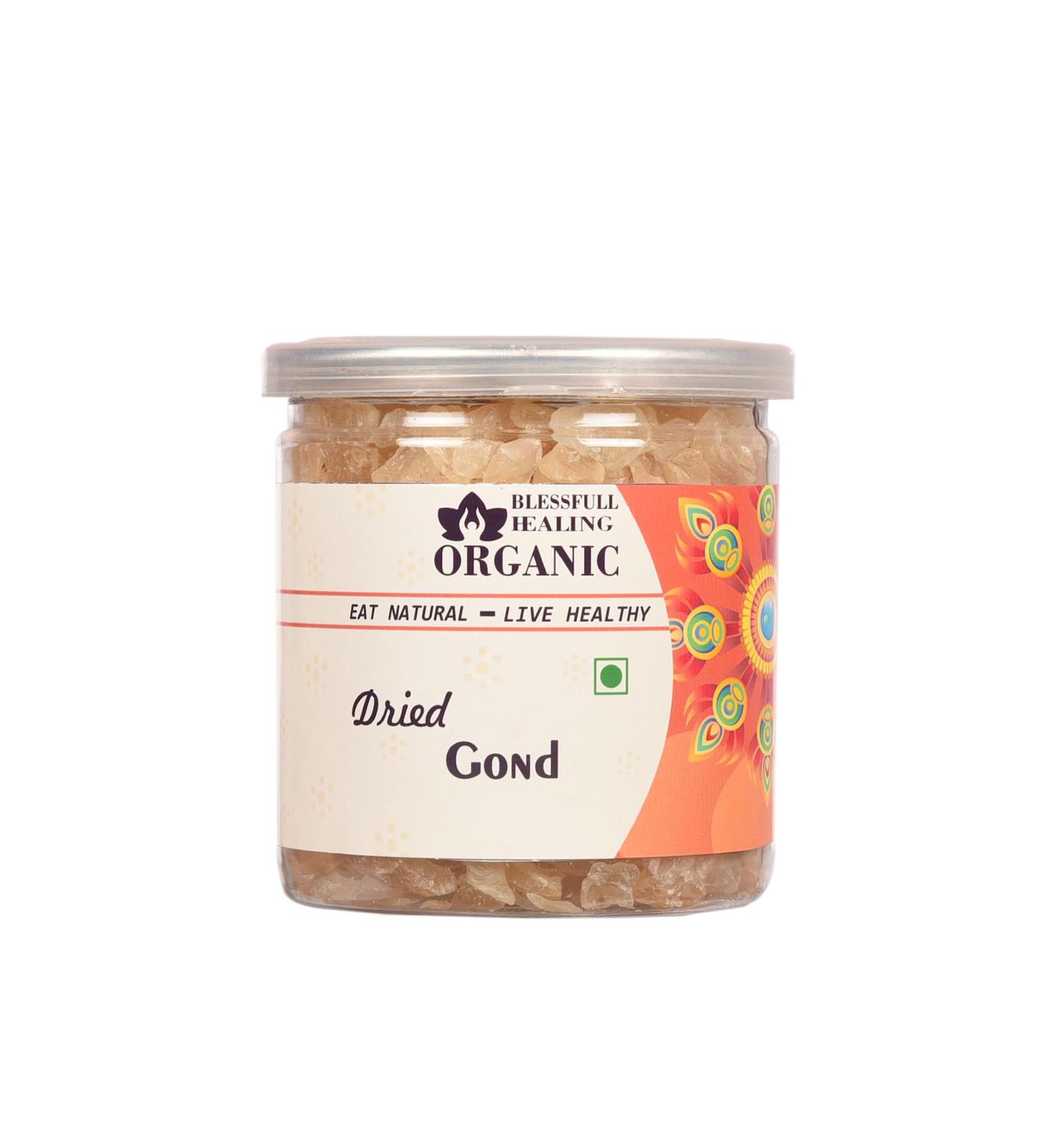 Blessfull Healing Organic Dried Gond 300 Gram Airtight Container (Packing May Vary) - Buy Online on GoSupps.com