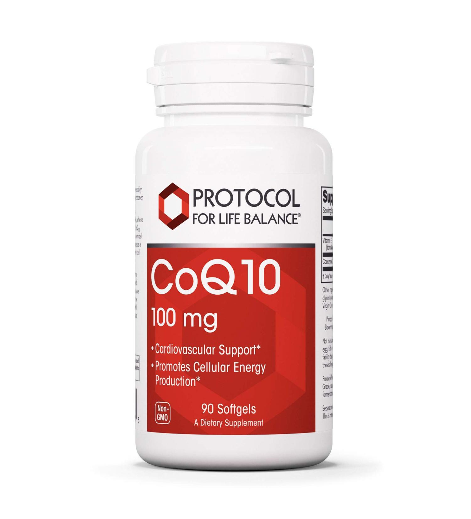 Protocol for Life Balance CoQ10 100 mg Softgels - 90 Count | Heart Health & Energy Support - Buy Online on GoSupps.com