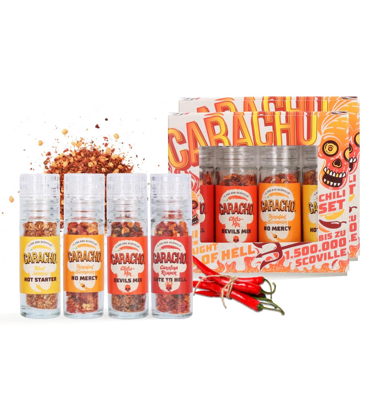 Caracho Chilimhle Set 2 Pack - Superhot Chili Grinder for Intense Flavor | International Shipping - Buy Online on GoSupps.com