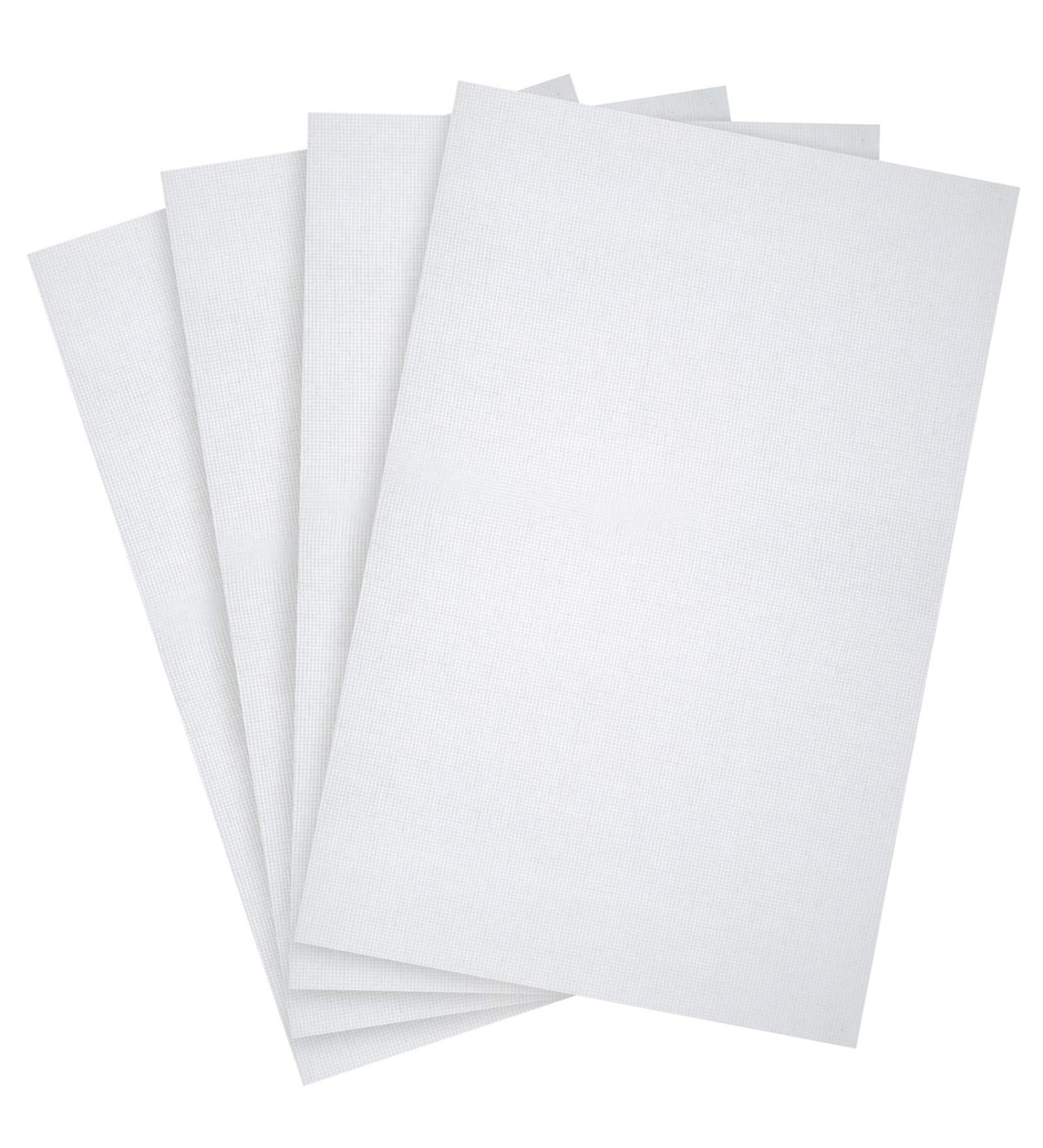 Caydo 18 Count Aida Cloth Cross Stitch Fabric - 4 Pieces, White - Embroidery Essential - Buy Online on GoSupps.com