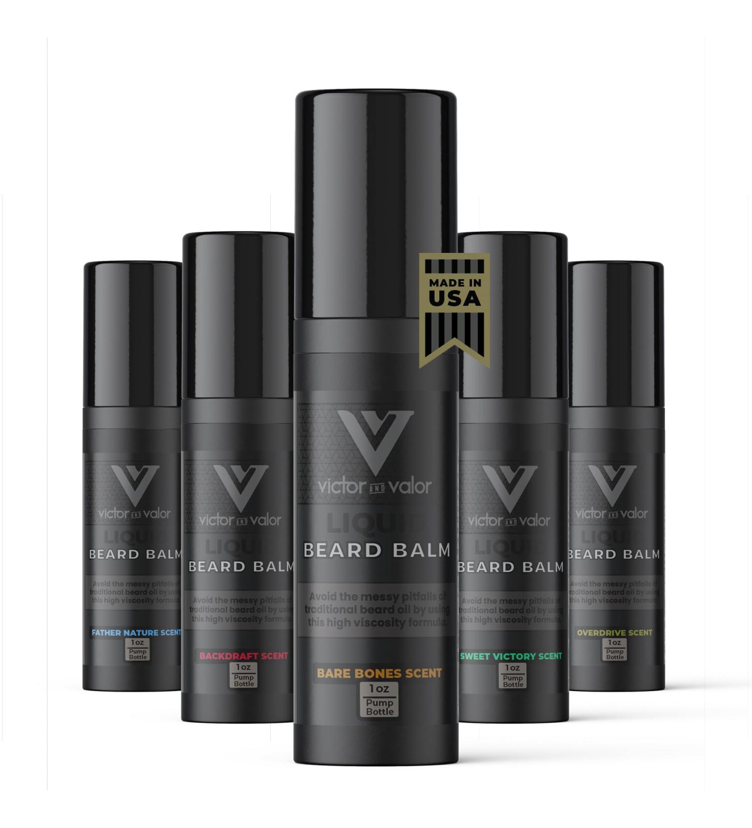 Liquid Beard Balm with Shea Butter & Vitamin E - Nourishing Men's Grooming Formula - 1 Oz | Bare Bones - Buy Online on GoSupps.com