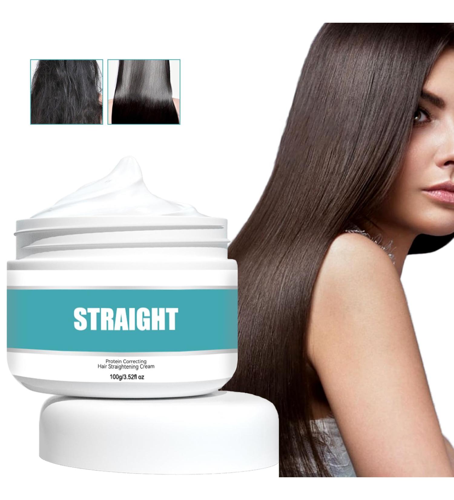 Buy Premium Hair Smoothing & Straightening Cream - Keratin & Collagen 100g | Fast Shipping Worldwide - Buy Online on GoSupps.com