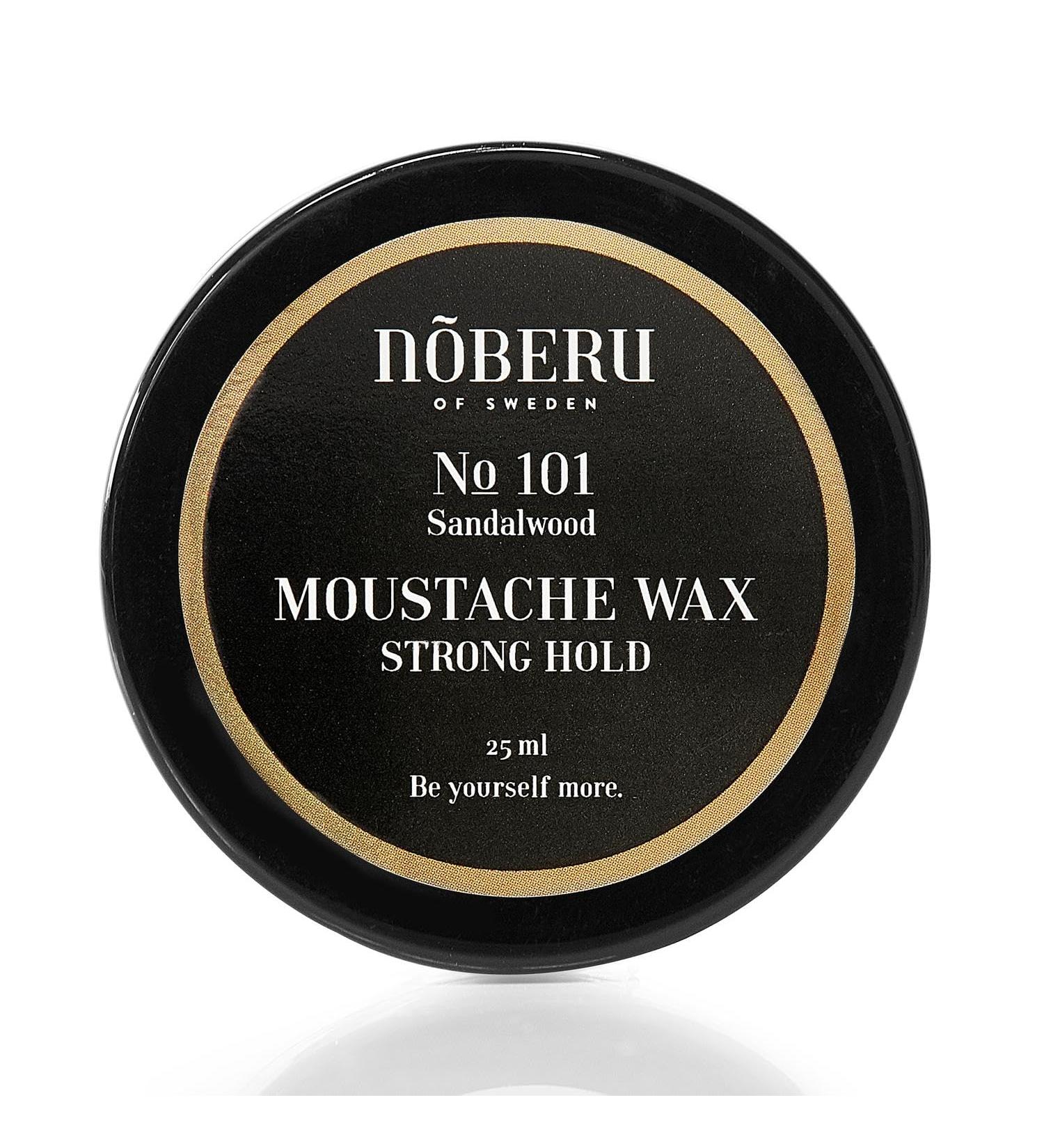 Noeberu Moustache Wax -Strong Hold Sandalwood 25ml