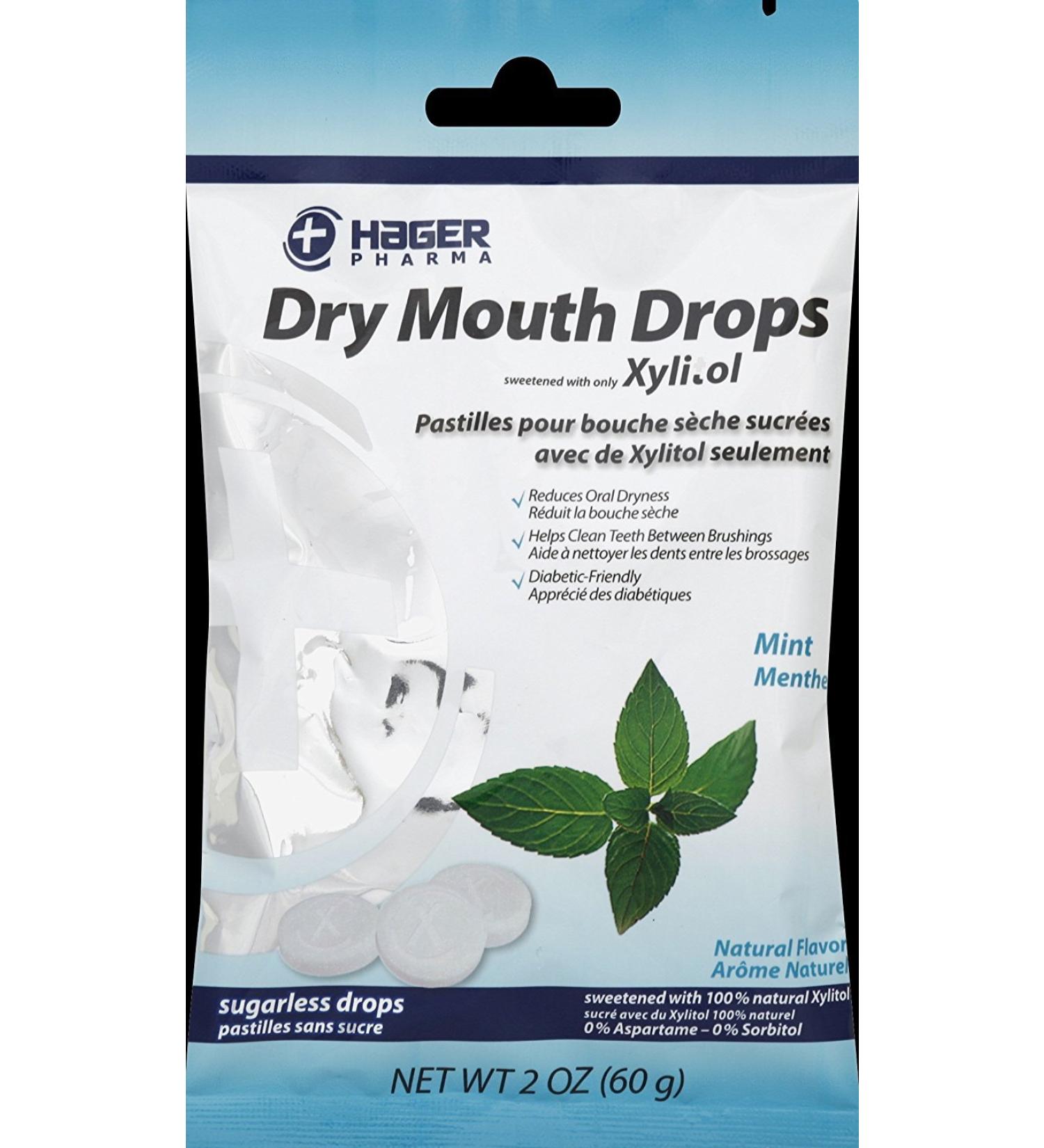 Miradent Dry Mouth Drops Mint 2 Oz