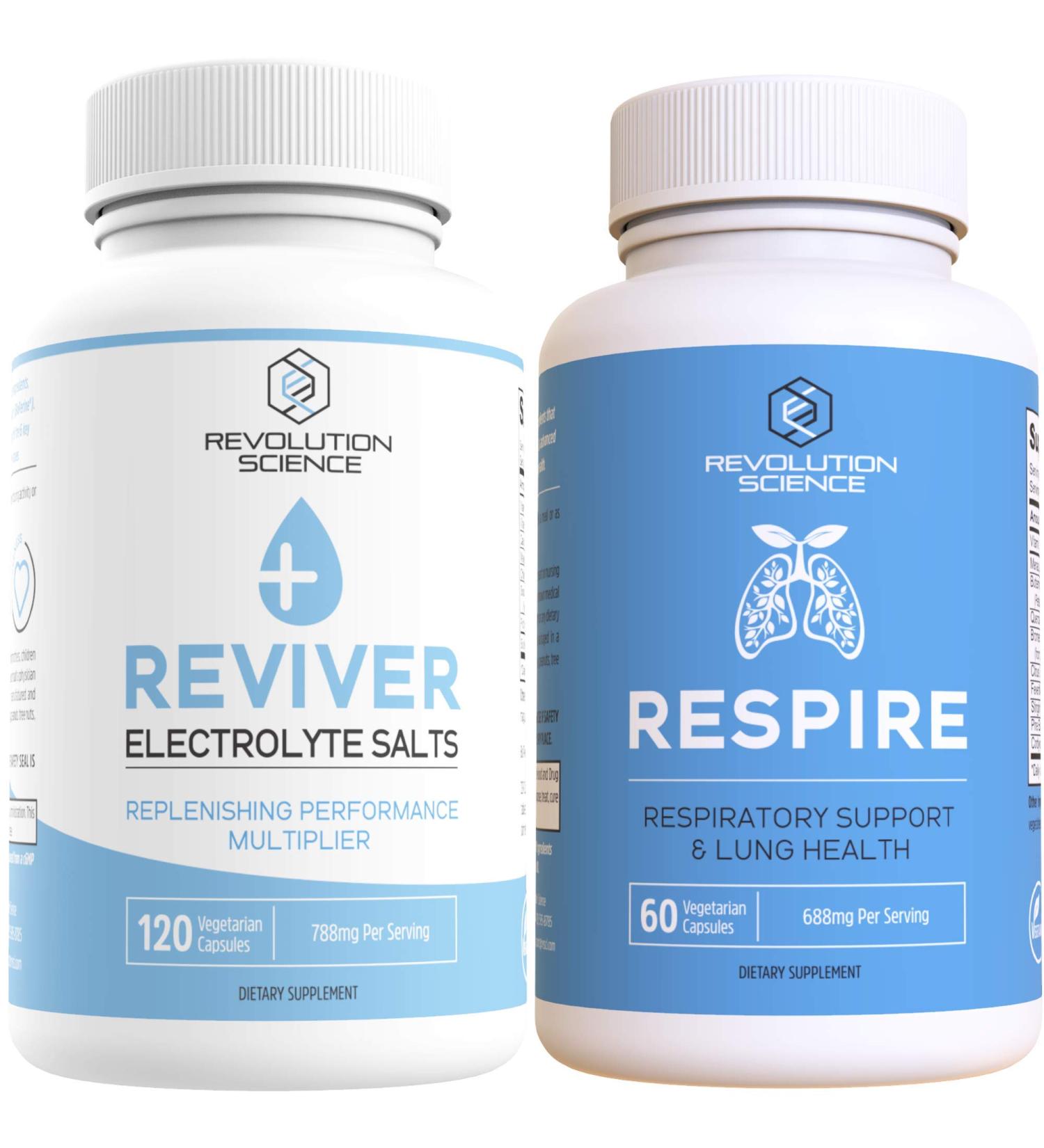 Reviver Ultimate Cardio & Endurance Bundle - Keto Electrolyte Pills Lung Cleanse & Detox Support Supplements - Buy Internationally - Buy Online on GoSupps.com