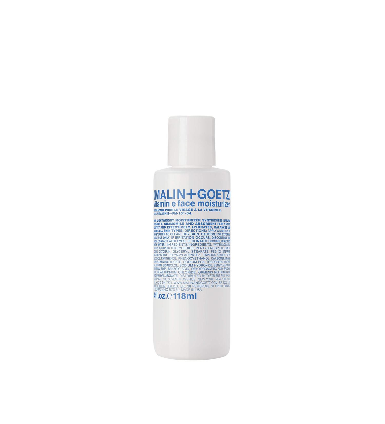 Malin + Goetz Vitamin E Face Moisturizer 4.0 Fl Oz - Hydrating Facial Cream - Buy Online on GoSupps.com