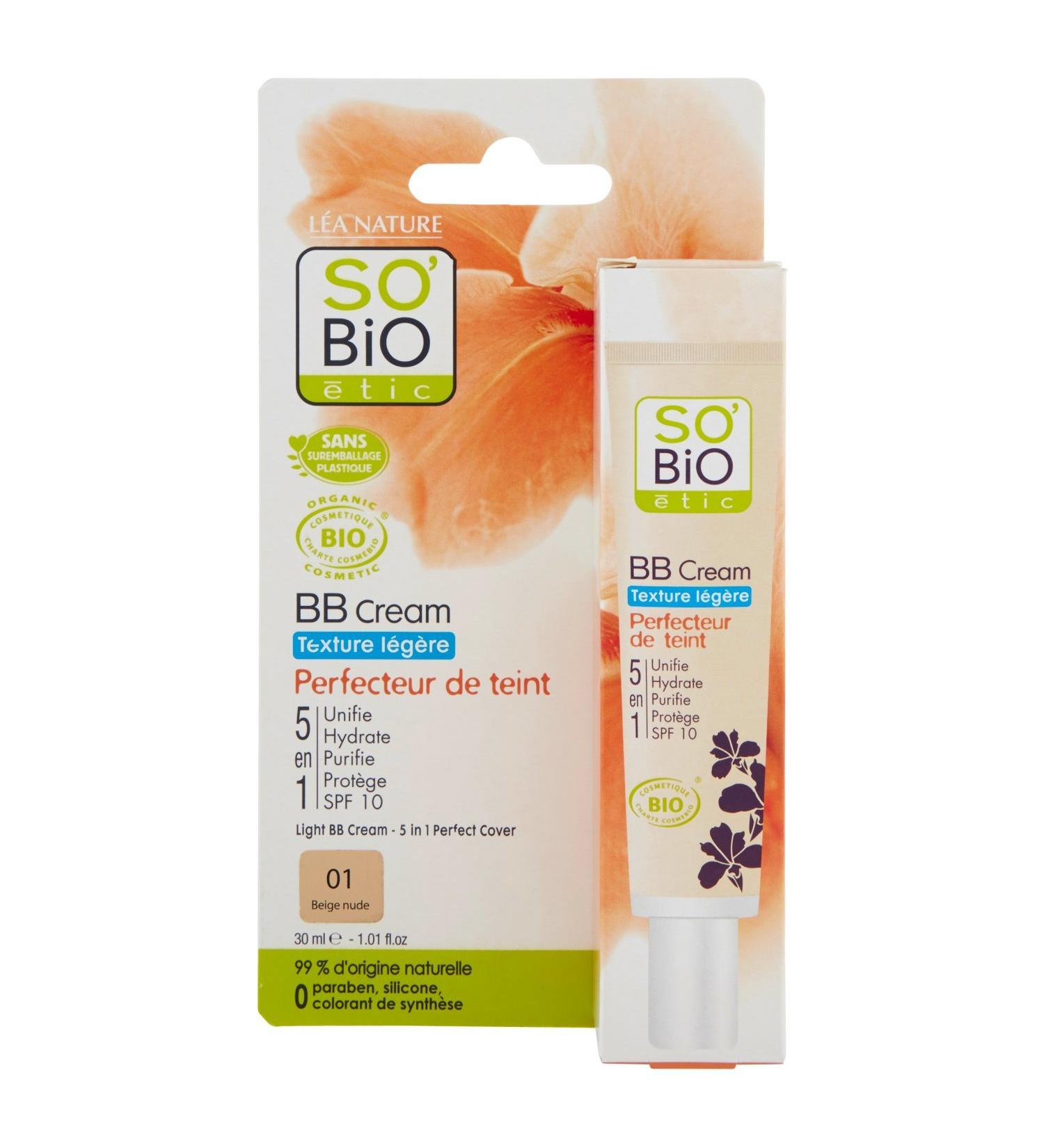 SoBio tic Teint BB Cream 01 Beige Nude - Lightweight 30ml | Best Natural Makeup for All Skin Types - Buy Online on GoSupps.com