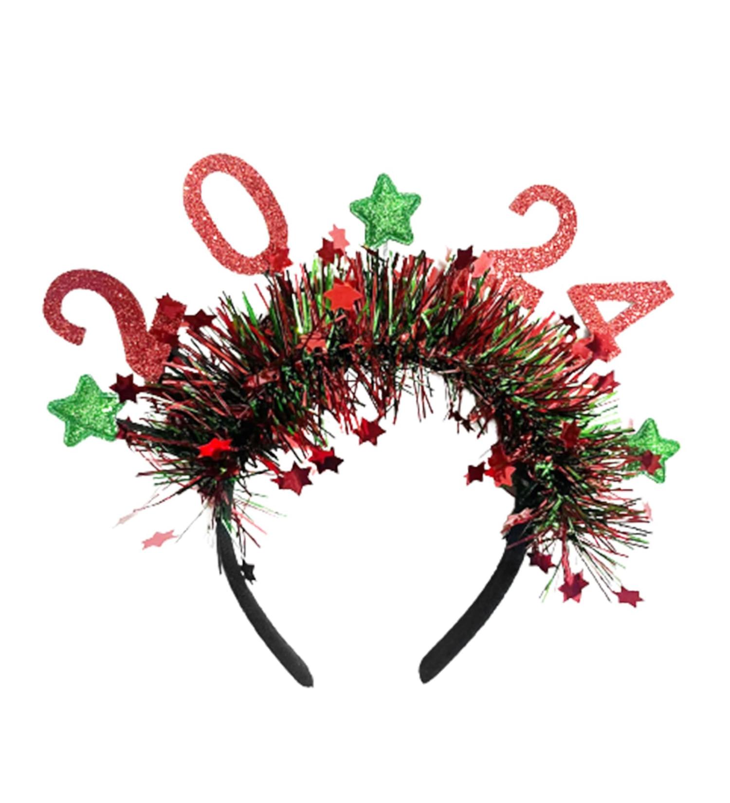 amangul 2024 New Year Party Headband Carnival Party Sequins Star Hairband for Adult Kids Glittering Hairhoop Festive Party Props(Red) - Buy Online on GoSupps.com