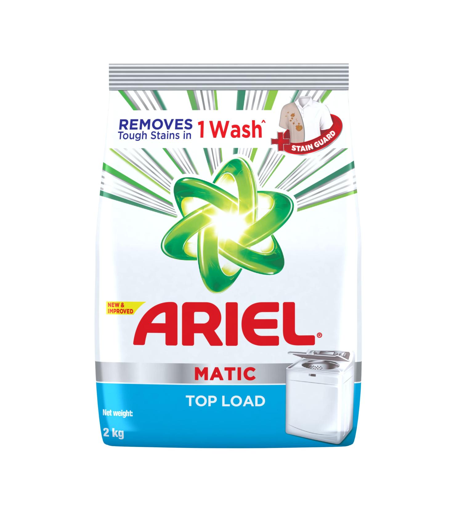 Ariel Matic Top Load Detergent Washing Powder - 2 Kg | Best International Shipping & Quality Clean - Buy Online on GoSupps.com