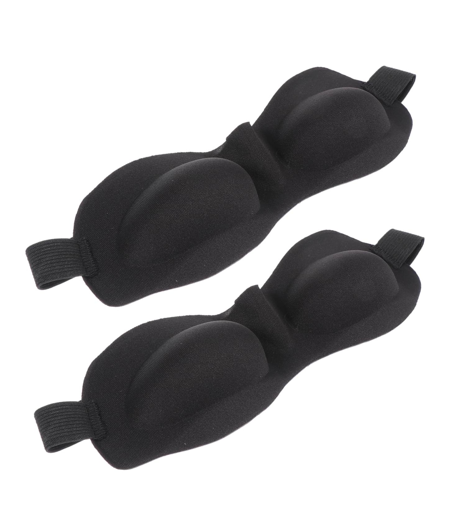 2pcs 3D Stereo Goggles Eyepatch for Adults | Satin Sleep Mask for Travel & Sleeping | Cotton Eye Cover for Blackout | Portable & Comfortable - Buy Online on GoSupps.com