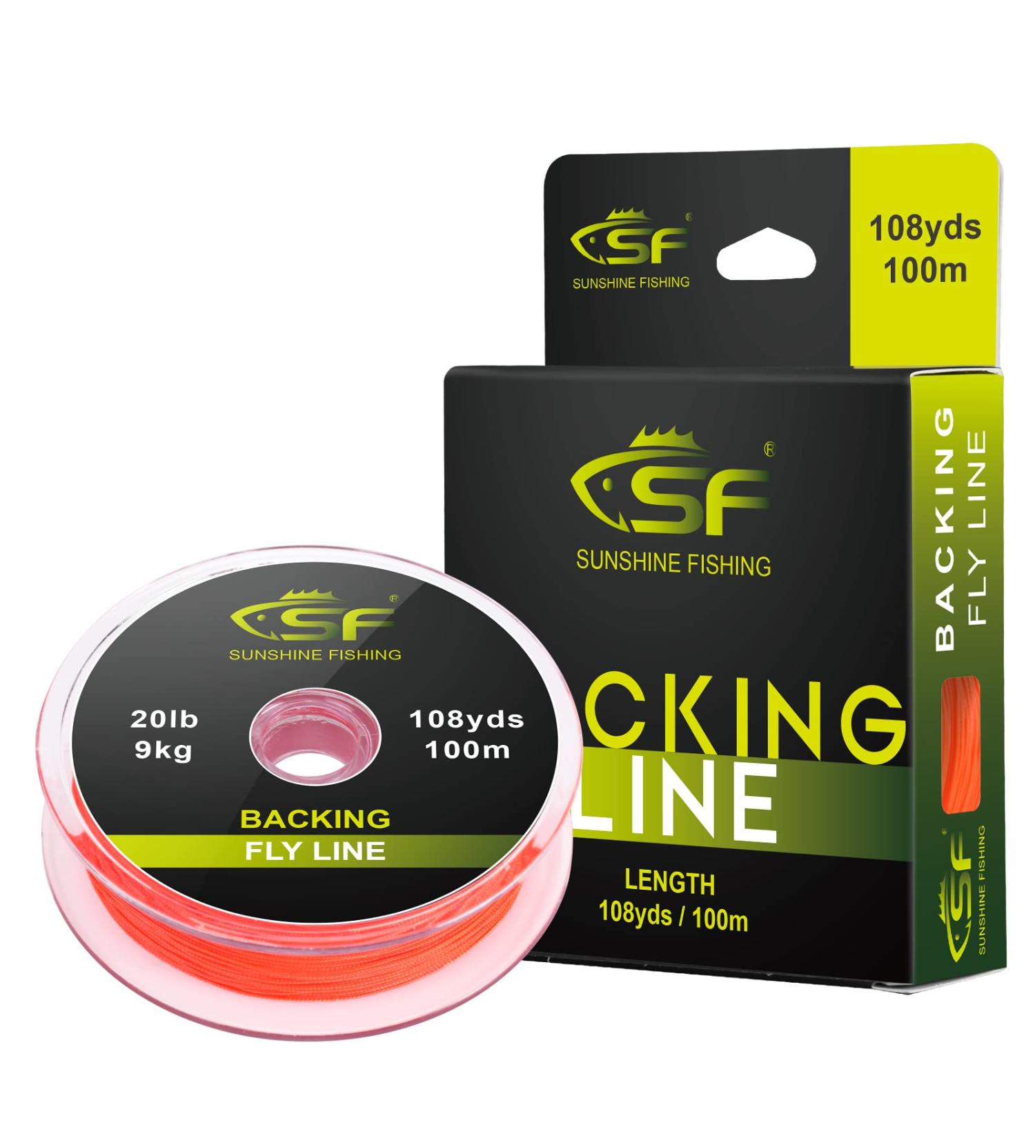 SF Braided Fly Fishing Backing Line 20LB Orange 100m (108yds) - Trout Fly Line Support for Anglers - Buy Online on GoSupps.com