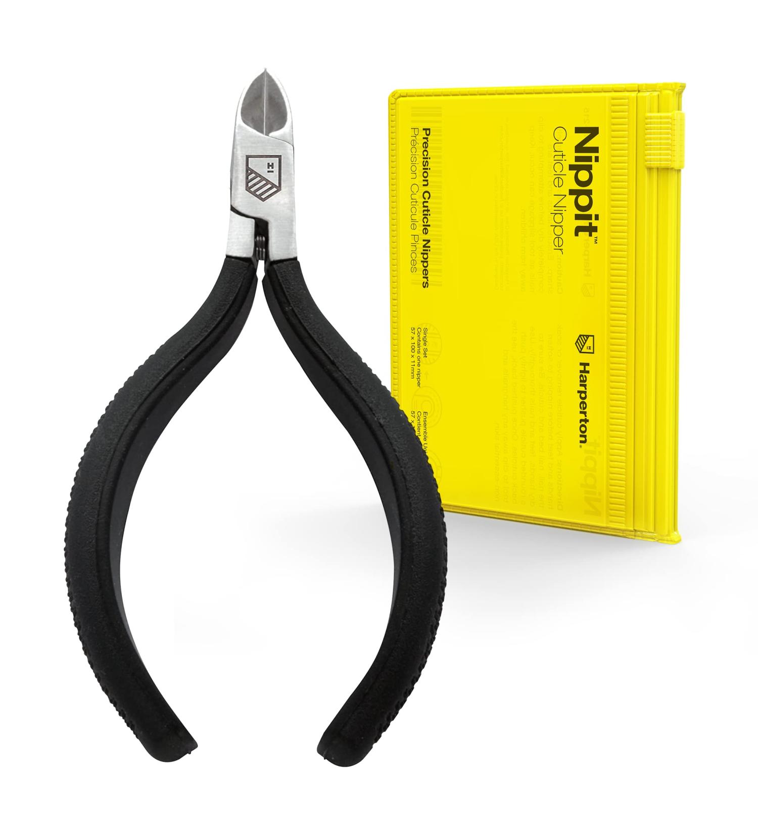 Harperton Cuticle Trimmer - Stainless Steel Non-Slip Nipper for Fingernails and Toenails - Buy Online on GoSupps.com
