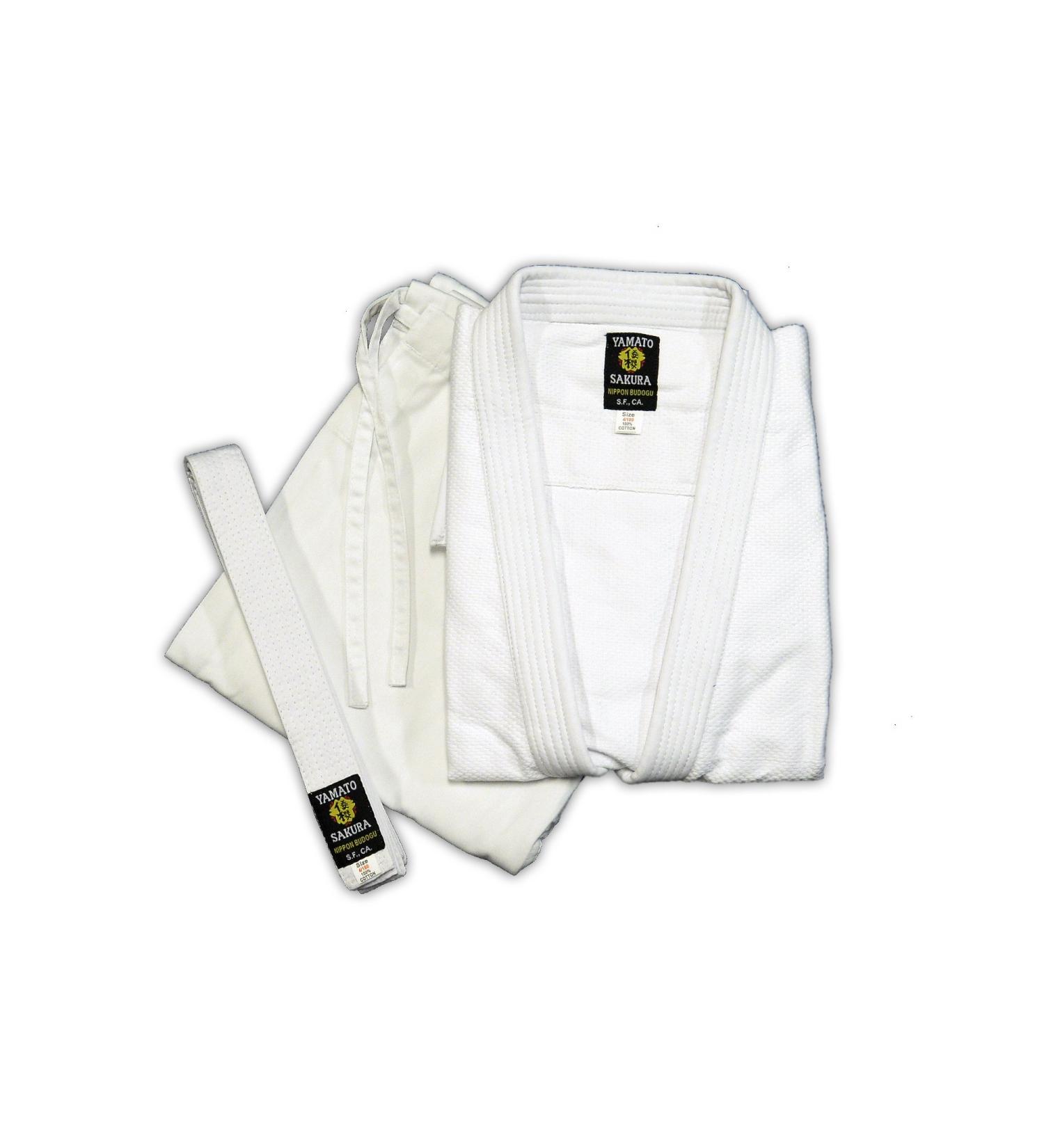 Yamato Sakura Bleached Single Weave Judo Gi Uniform 6 - Lightweight and Durable - Buy Online on GoSupps.com