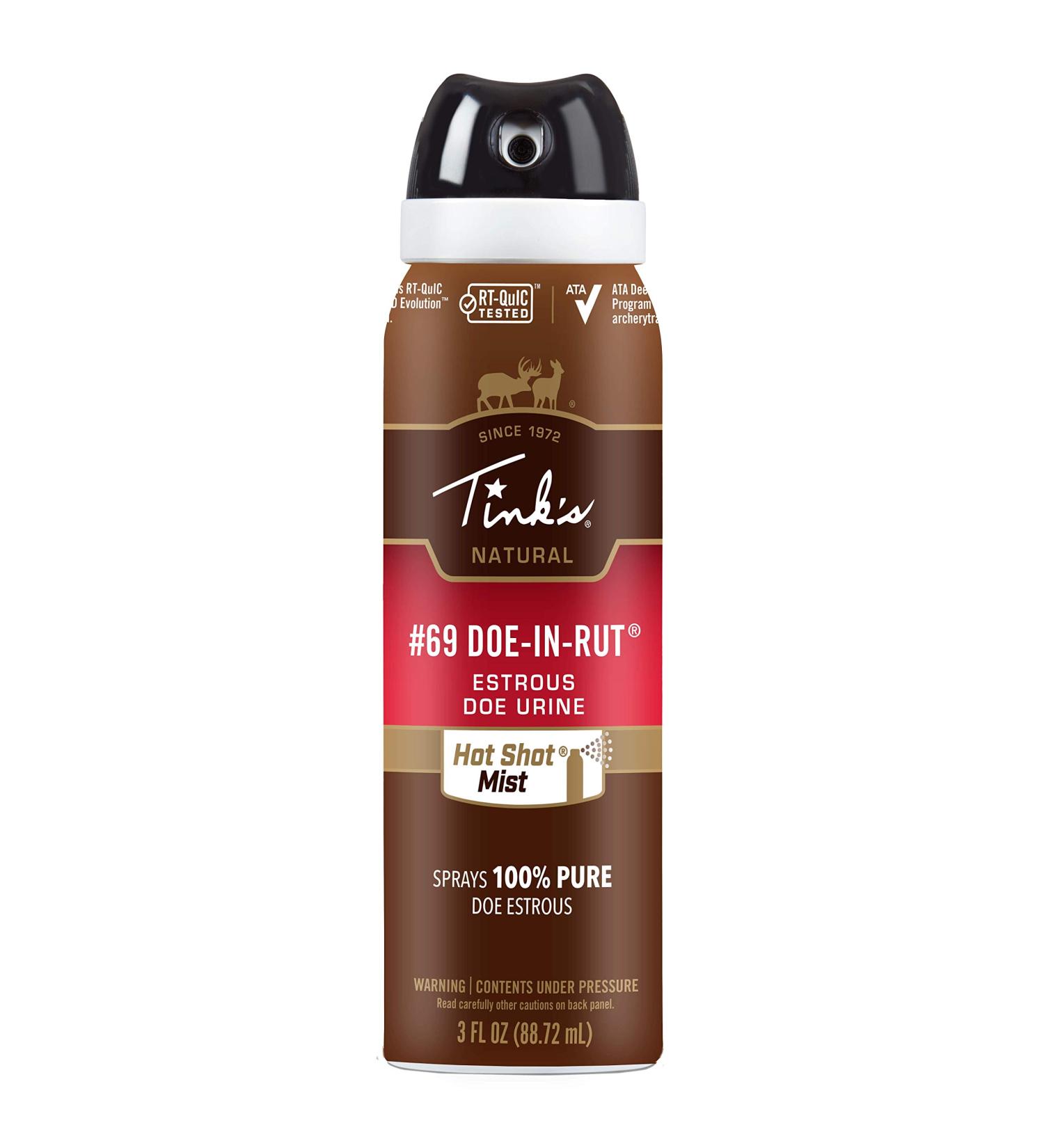 TINK'S Hot Shot #69 Doe-N-Rut Mist - Powerful Deer Attractant - Buy Online on GoSupps.com