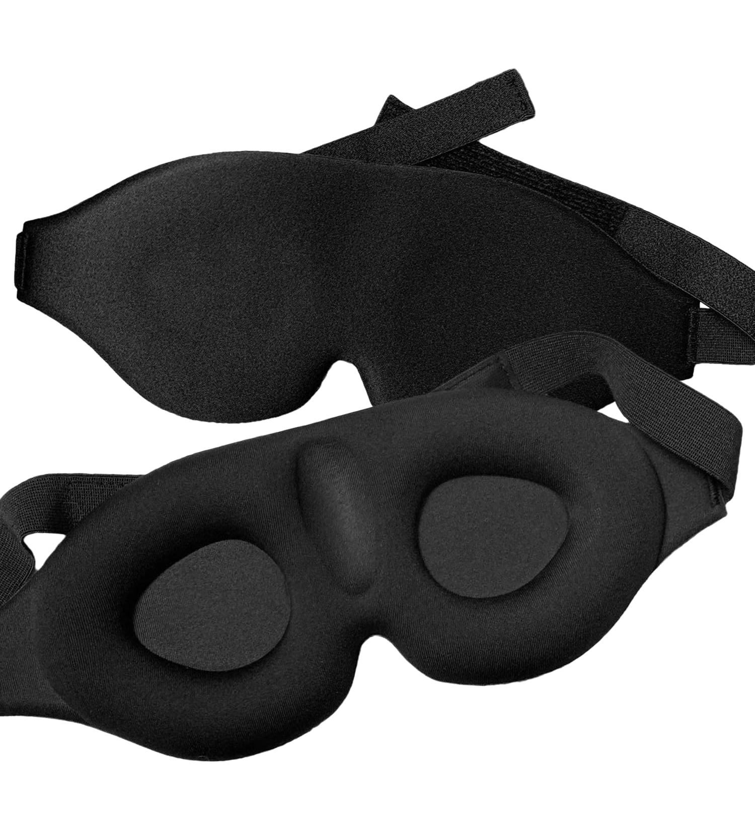 BLAQ Sleep Mask - 100% Light Blocking 3D Eye Mask for Men & Women | Relaxation & Comfort | International Shipping - Buy Online on GoSupps.com