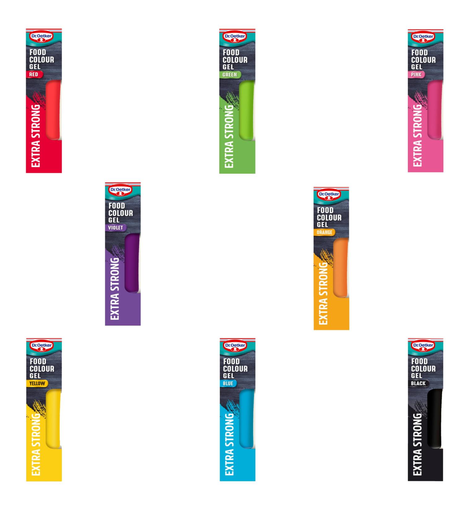 Dr Oetker Gel Pick N Mix - Create Custom Gel Combo with 7+ Flavours | Red Blue Pink Green Violet Yellow Pink Orange | 3 Pack (15g each)- Perfect Gel Gift Set for Jelly Lovers 15 g (Pack of 3) - Buy Online on GoSupps.com