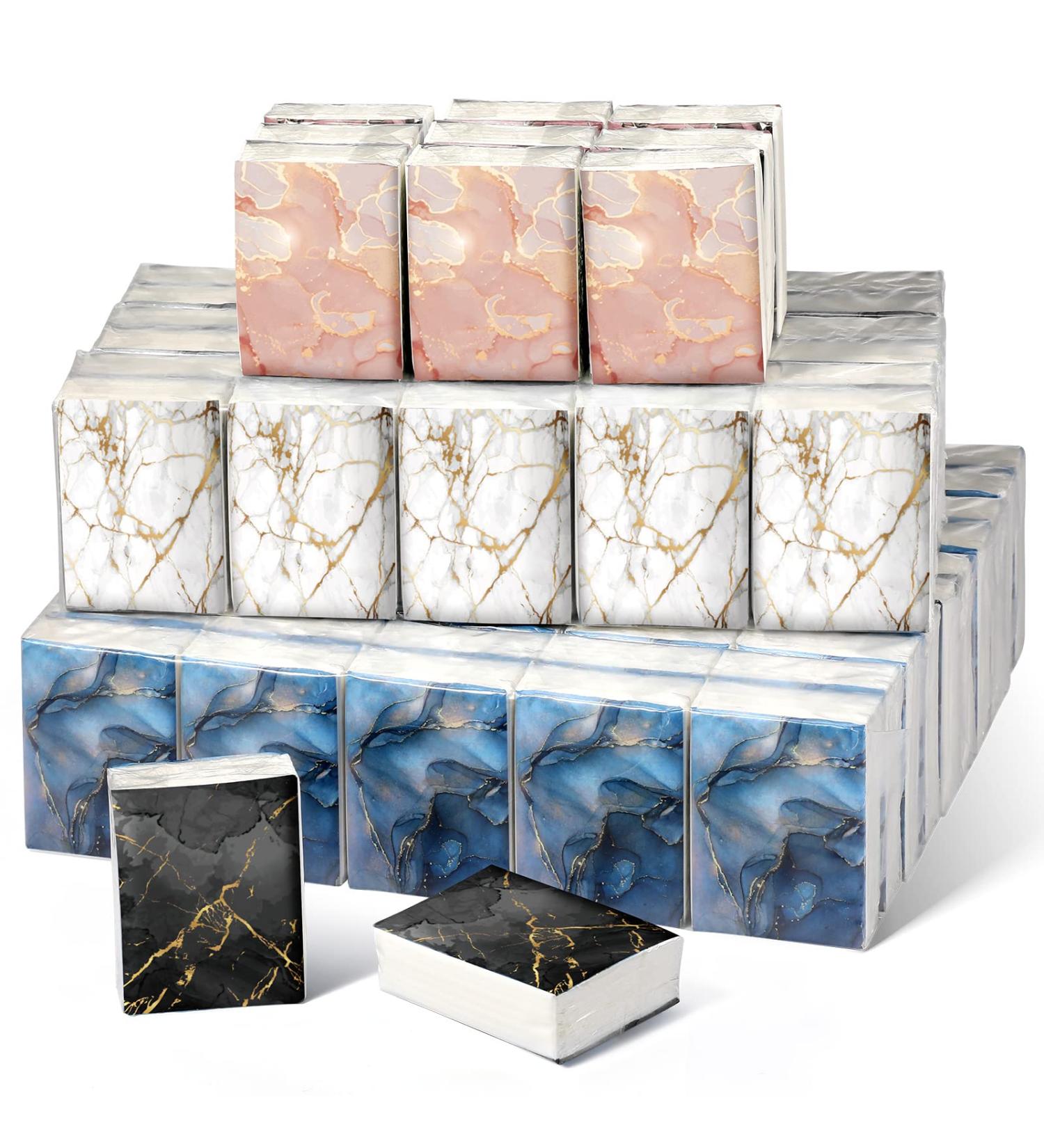 80 Packs 4 Ply Marble Pocket Travel Size Facial Tissues - Hand Paper Napkin Bulk for Guests - Ideal for Wedding Anniversary Party & Welcome Bags - Buy Online on GoSupps.com