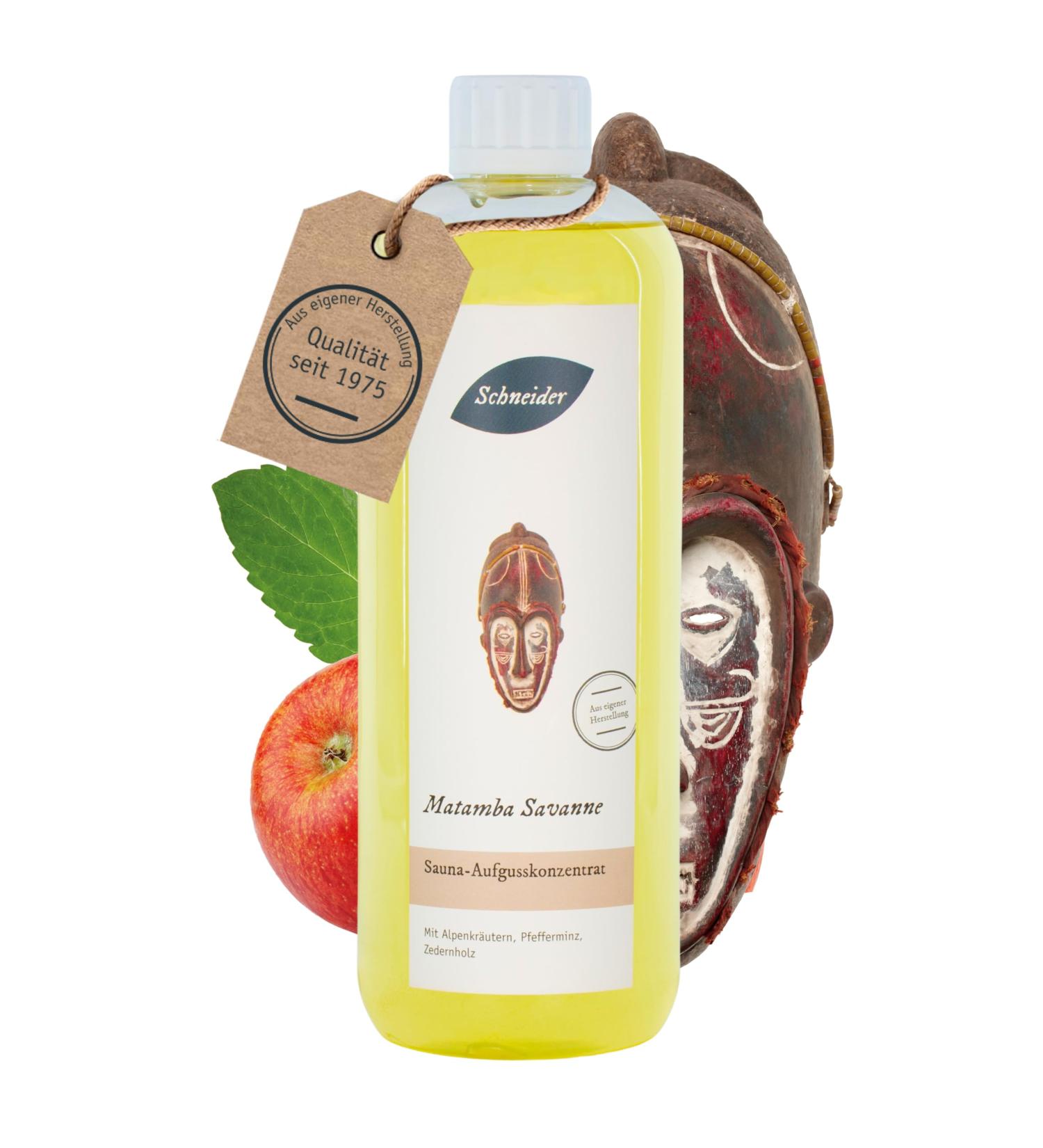 Buy Saunabedarf Schneider Infusion Concentrate Matamba Savanna 1000ml | Premium Sauna Experience Worldwide Shipping - Buy Online on GoSupps.com