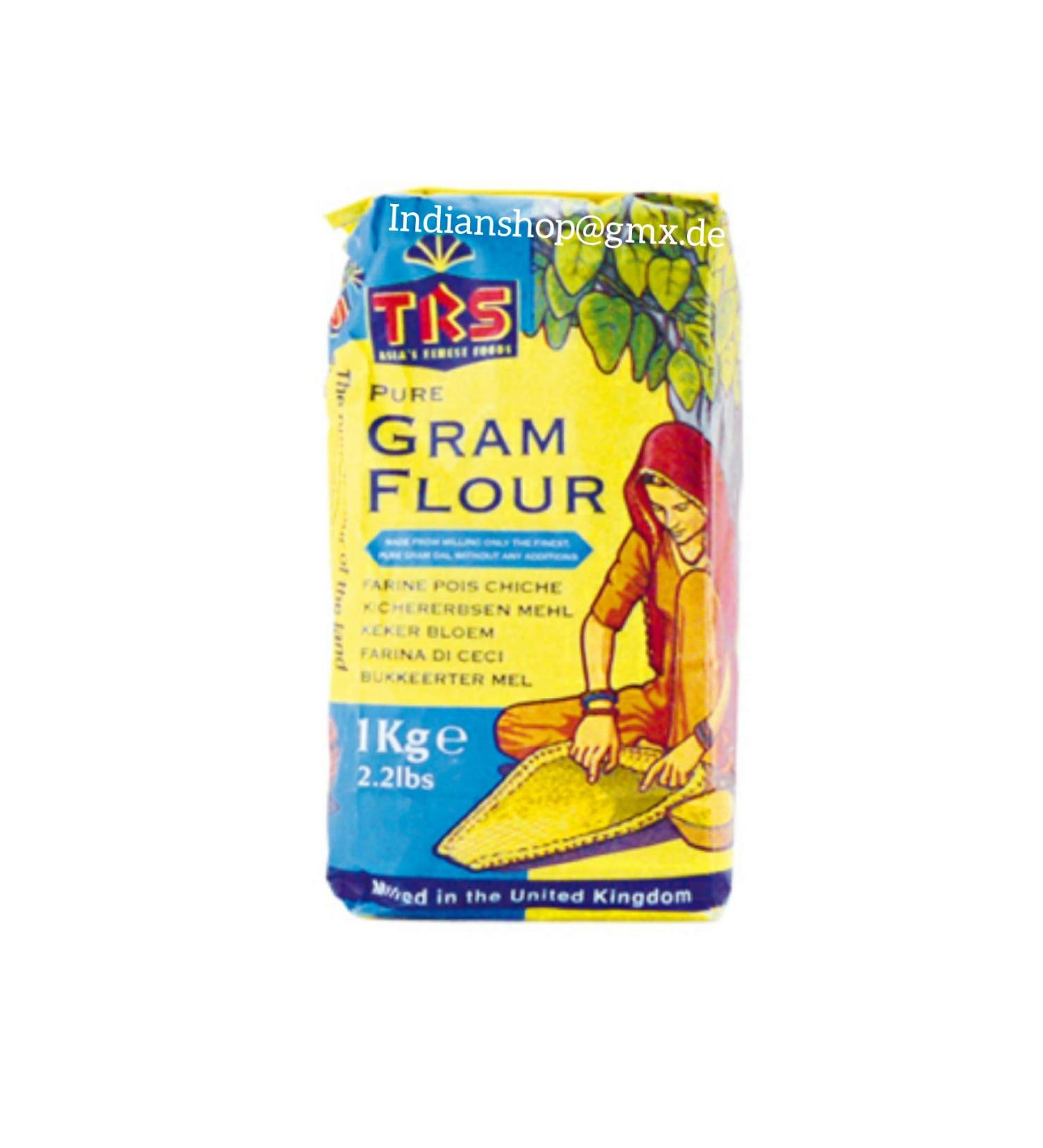 Buy TRS Chickpea Flour (Gram Flour/Besan) 1 KG - Premium Quality for Cooking & Baking - International Shipping Available - Buy Online on GoSupps.com