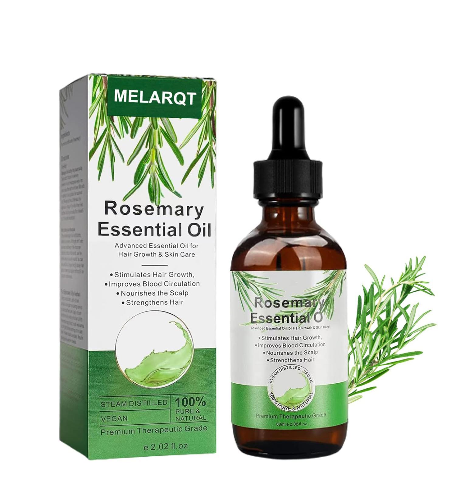 Rosemary Oil for Hair Growth | Essential Oil for Scalp & Hair Care | Deep Nourishing 60ml | Stimulates Growth for Men & Women - Buy Online on GoSupps.com