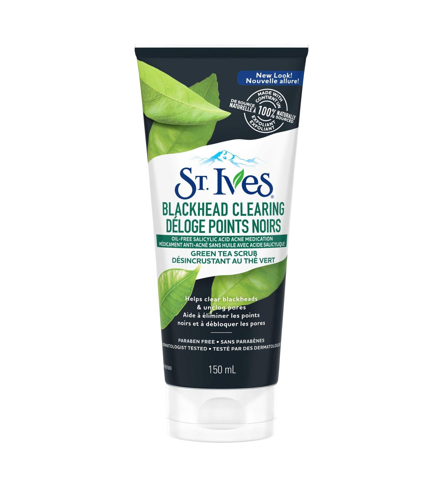 St. Ives Blackhead Clearing Green Tea Scrub 150 Ml - Buy Online on GoSupps.com