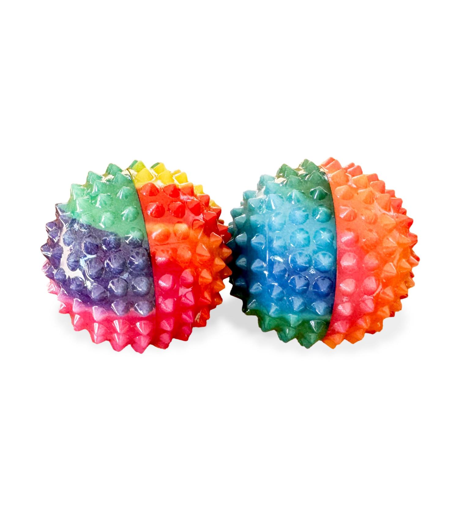 2x DBT Skills Hedgehog Ball - Magnetic Stress Relief Acupressure Ball | Boost Mobility & Concentration | Colorful 32mm Massage Tool - Buy Online on GoSupps.com