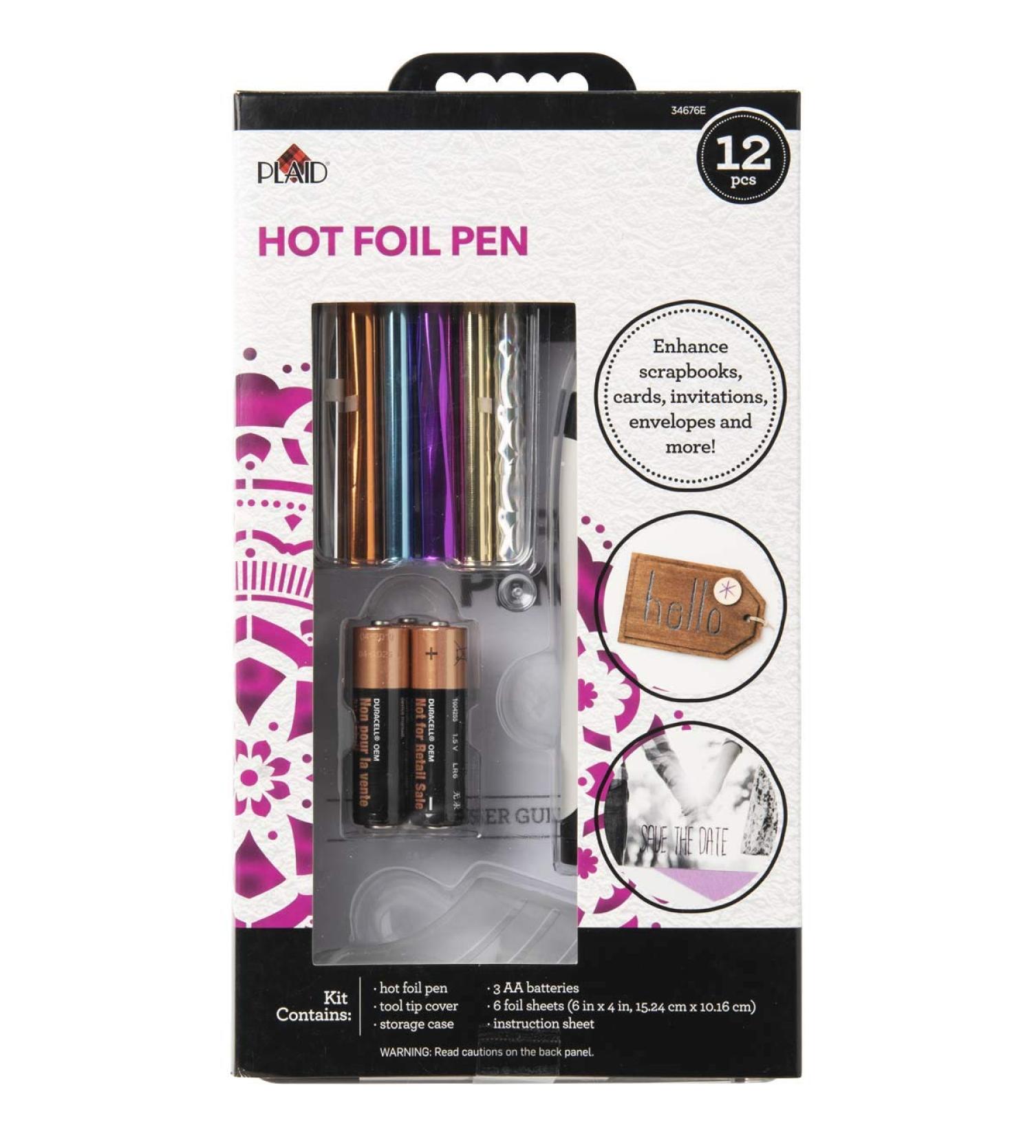 Plaid 34676E Hot Foil Pen 11 PC - Precise and Easy-to-Use Tool for DIY Projects - Buy Online on GoSupps.com