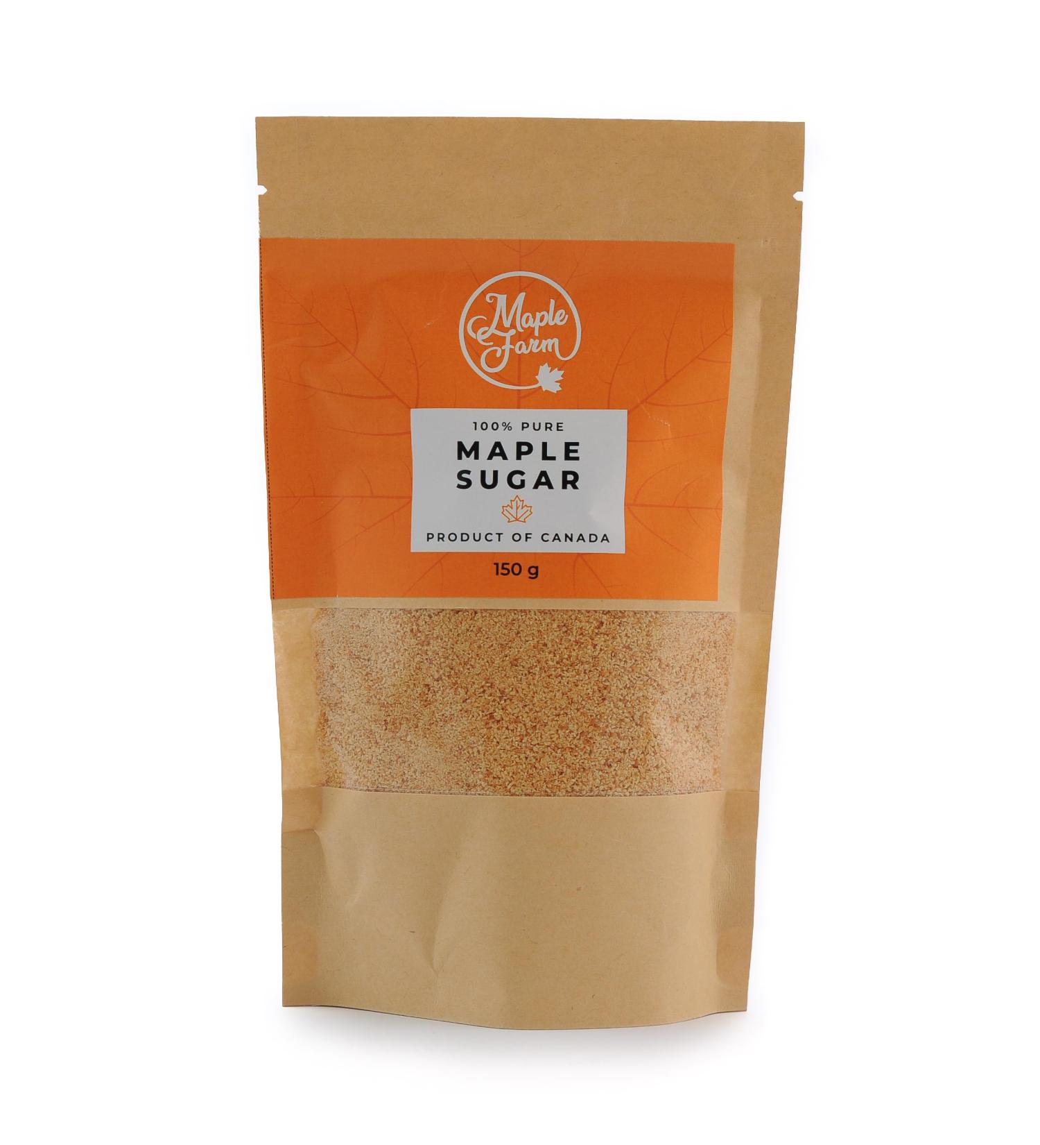 Buy Pure Maple Syrup Sugar - MapleFarm - 150g Natural Sweetener - International Shipping - Buy Online on GoSupps.com