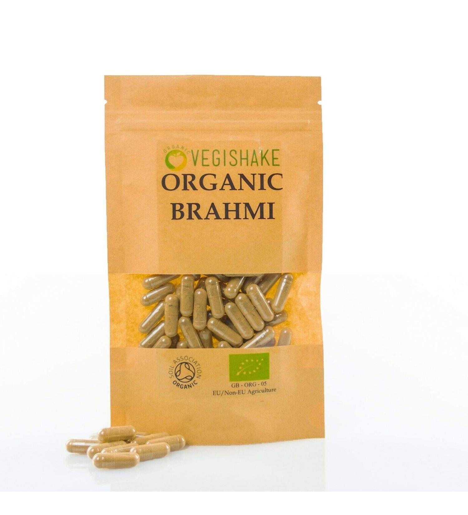 Organic Brahmi HPMC Capsules 1000mg Herbal Remedy Stress Relief Memory Boosts Vegan Halal Kosher (90 Capsules) 90 count (Pack of 1) - Buy Online on GoSupps.com
