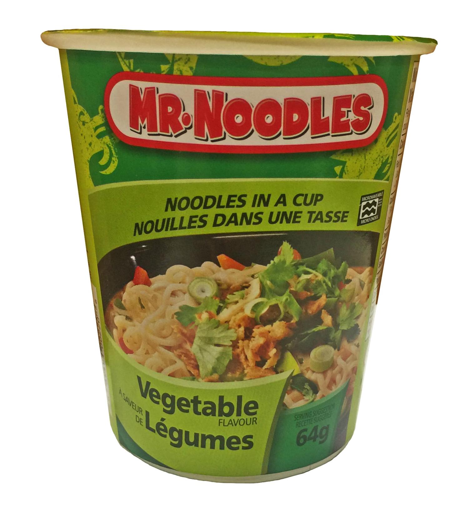 MR. NOODLES Cup Vegetable 64g x 12