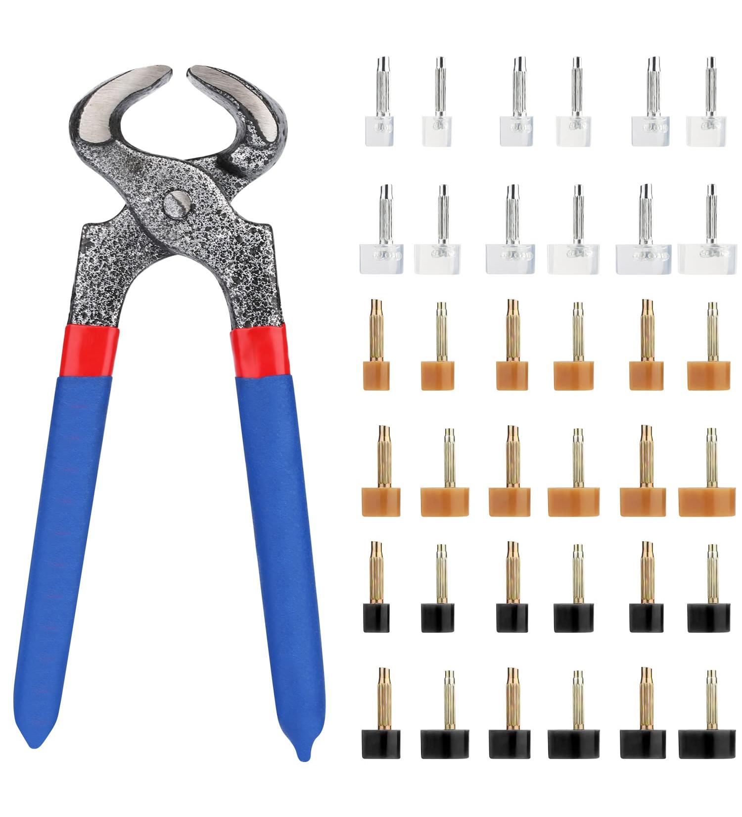 36 Pairs High Heel Caps & Repair Tips w/ Stiletto Pliers | Non-Skidding Replacement Caps for Women's Heels in 3 Colors - Easy to Replace - Buy Online on GoSupps.com