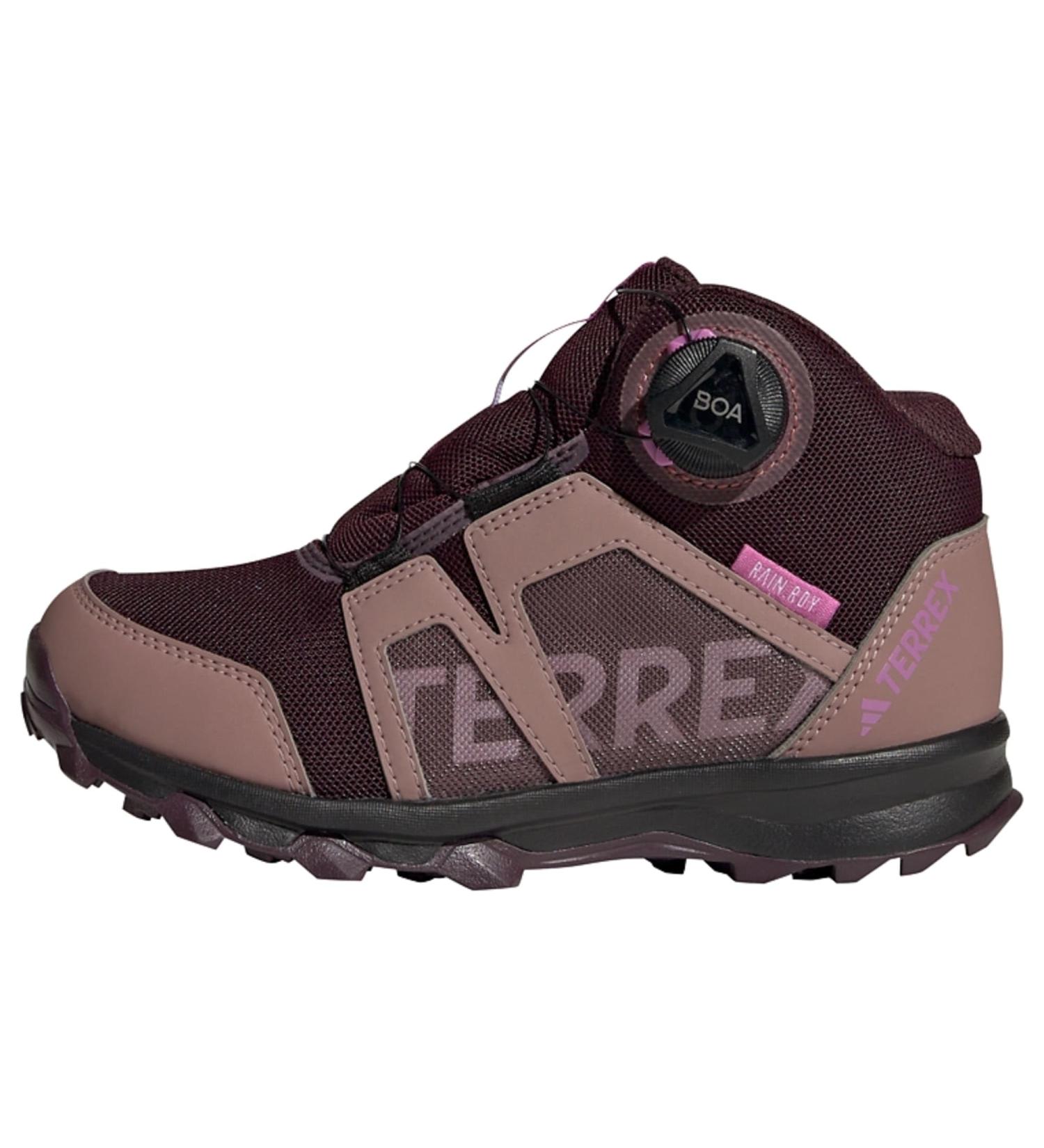 adidas Unisex Kinder Terrex Boa Mid Rain.rdy Hiking Schuhe Graue Sneakers f r Kinder (35 EU) | Shadow Maroon & Matt Purple Met Wonder Red - Buy Online on GoSupps.com
