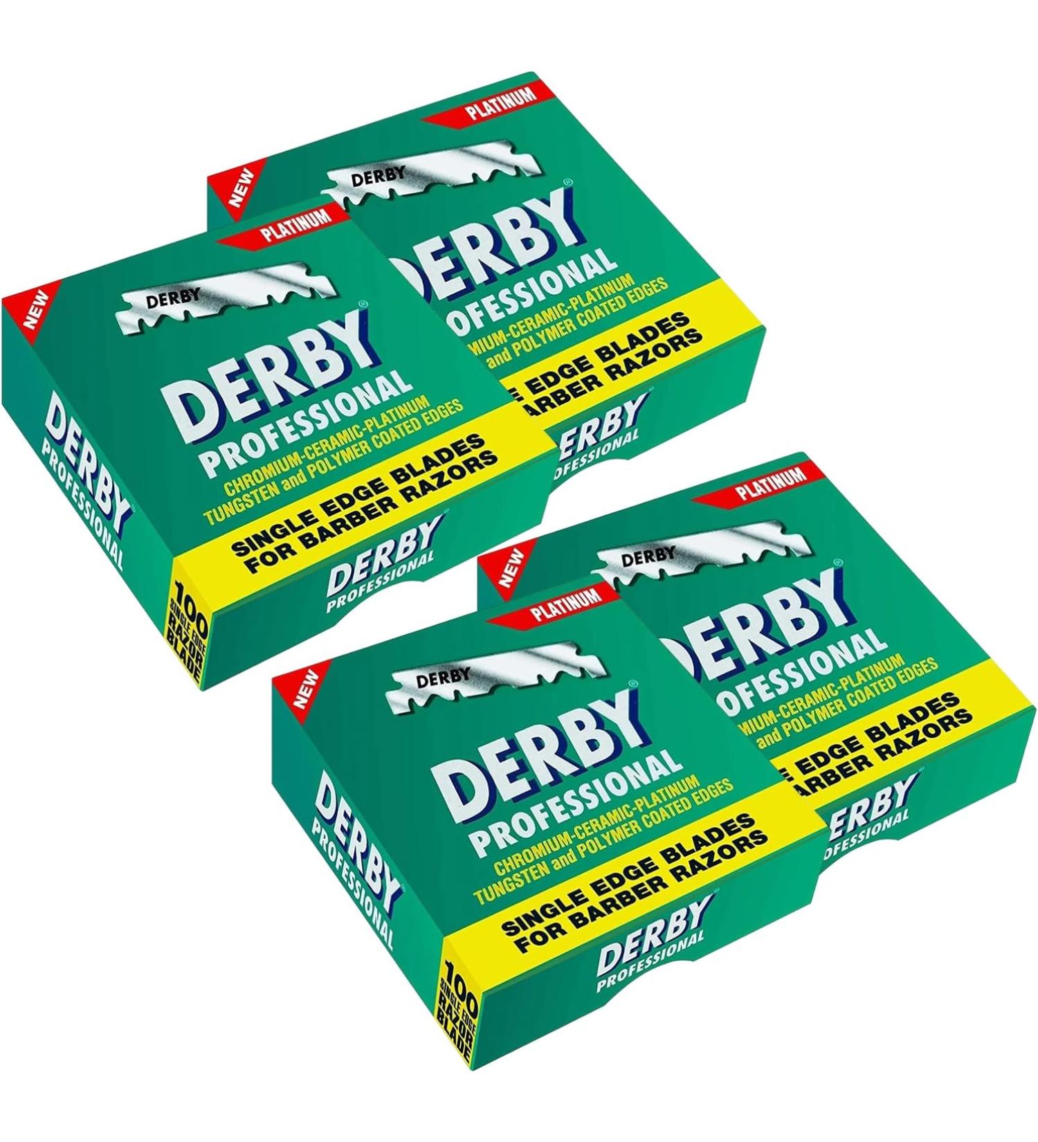 Derby Professional Single Edge Razor Blades - Pack of 400 for Smooth Shaving | International Shipping Available - Buy Online on GoSupps.com