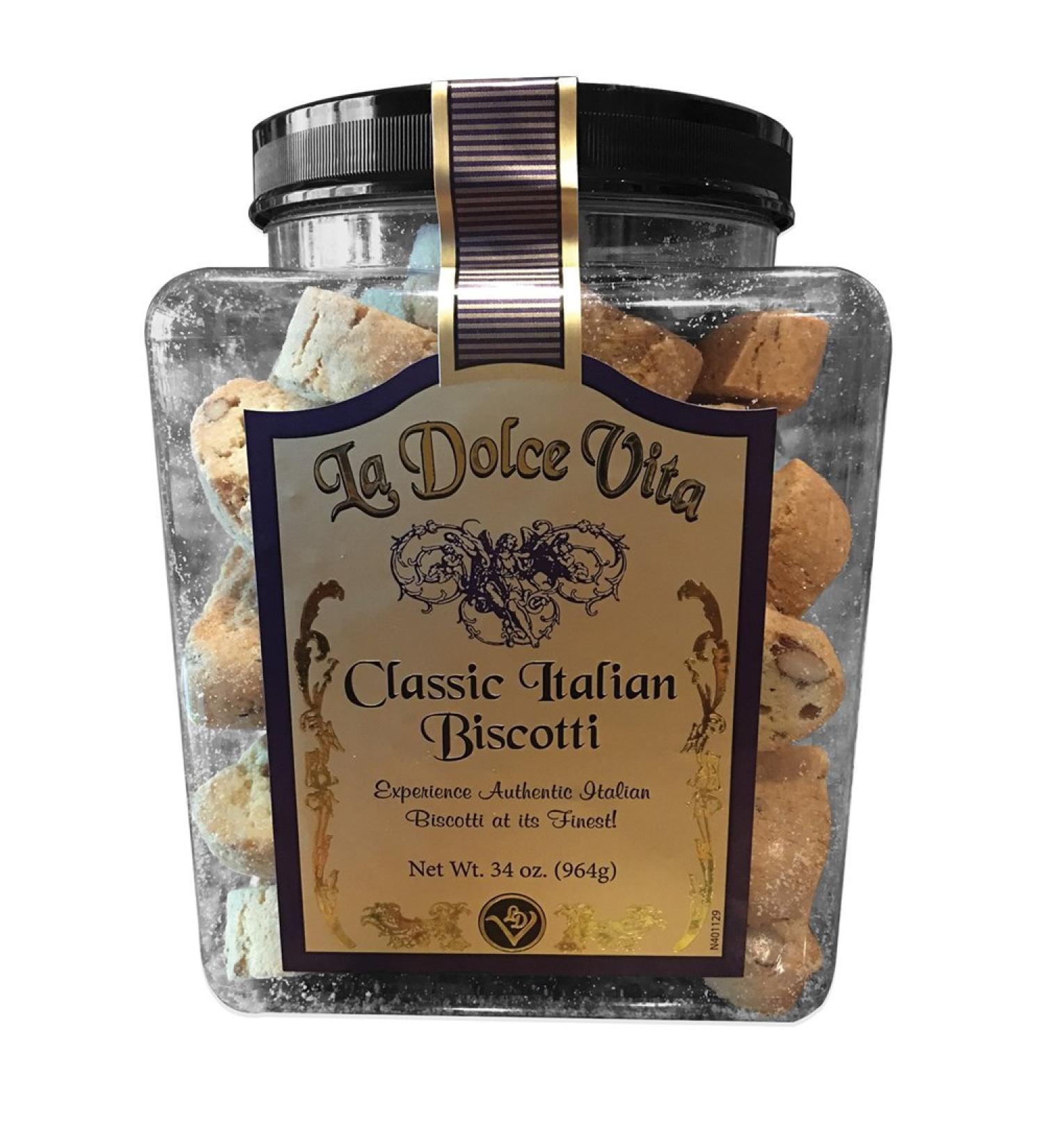 Nonni's La Dolce Vita Almond Cantucci Biscotti - Authentic Italian Cookies - 34 oz Jar - Buy Online on GoSupps.com
