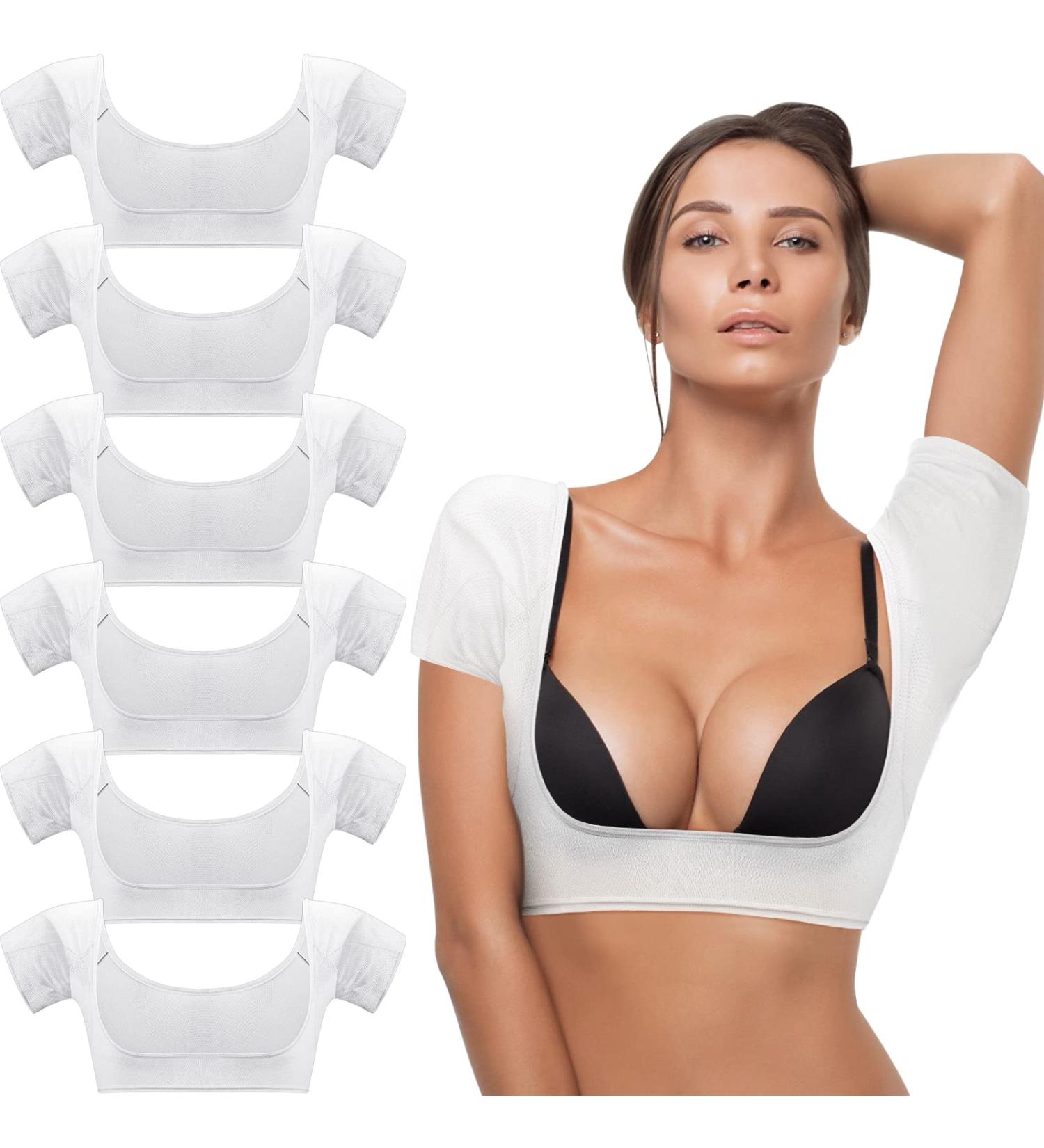 6-Piece Breathable Forearm Welding Vest & Sweat Pads for Women | Weld-Resistant Protection Washable Armpit Pads - Medium White - Buy Online on GoSupps.com