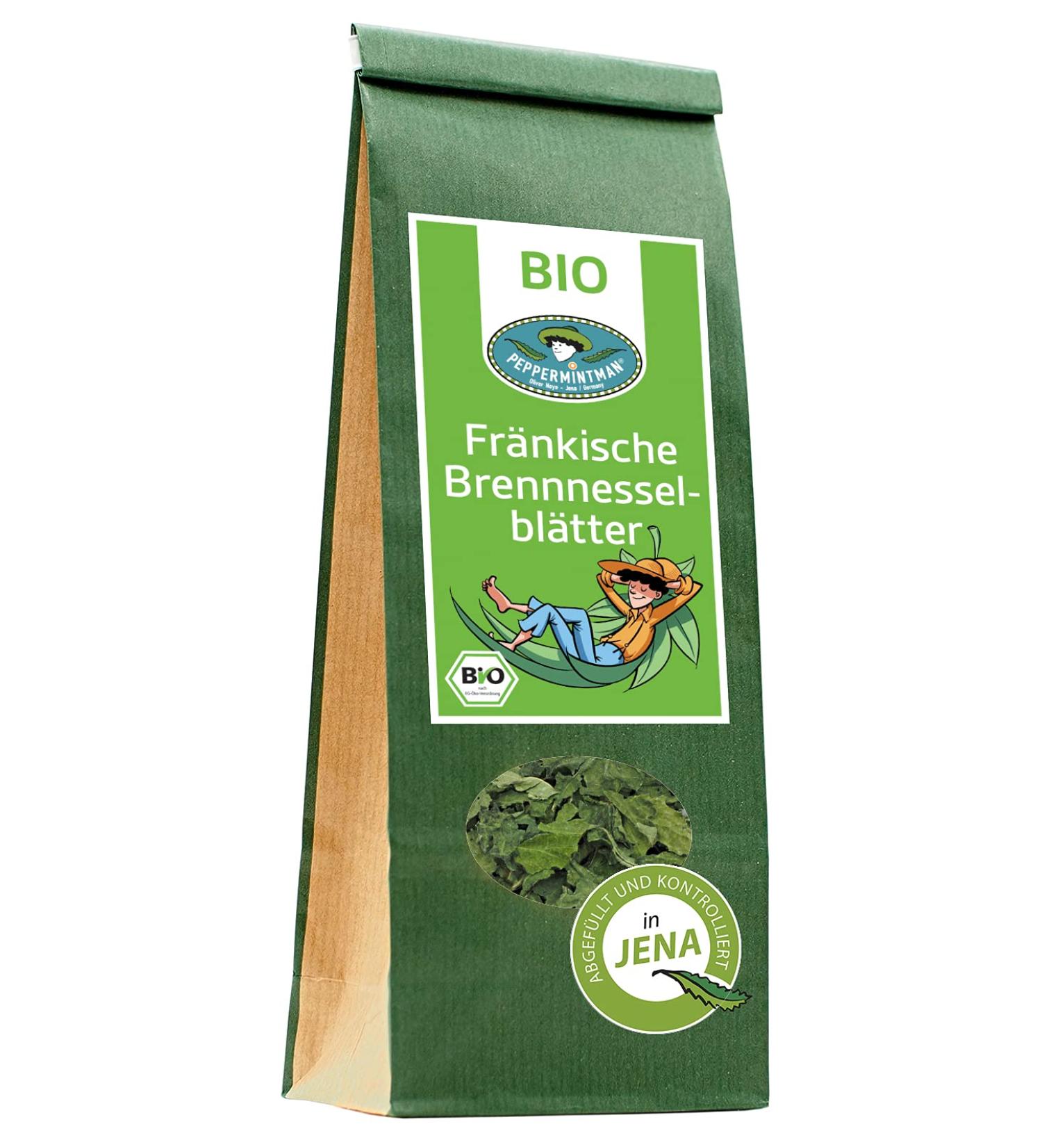  PEPPERMINTMAN Peppermintman Organic Stinging Nettle Leaves 40g 100% Natural Premium Quality - Buy Online on GoSupps.com